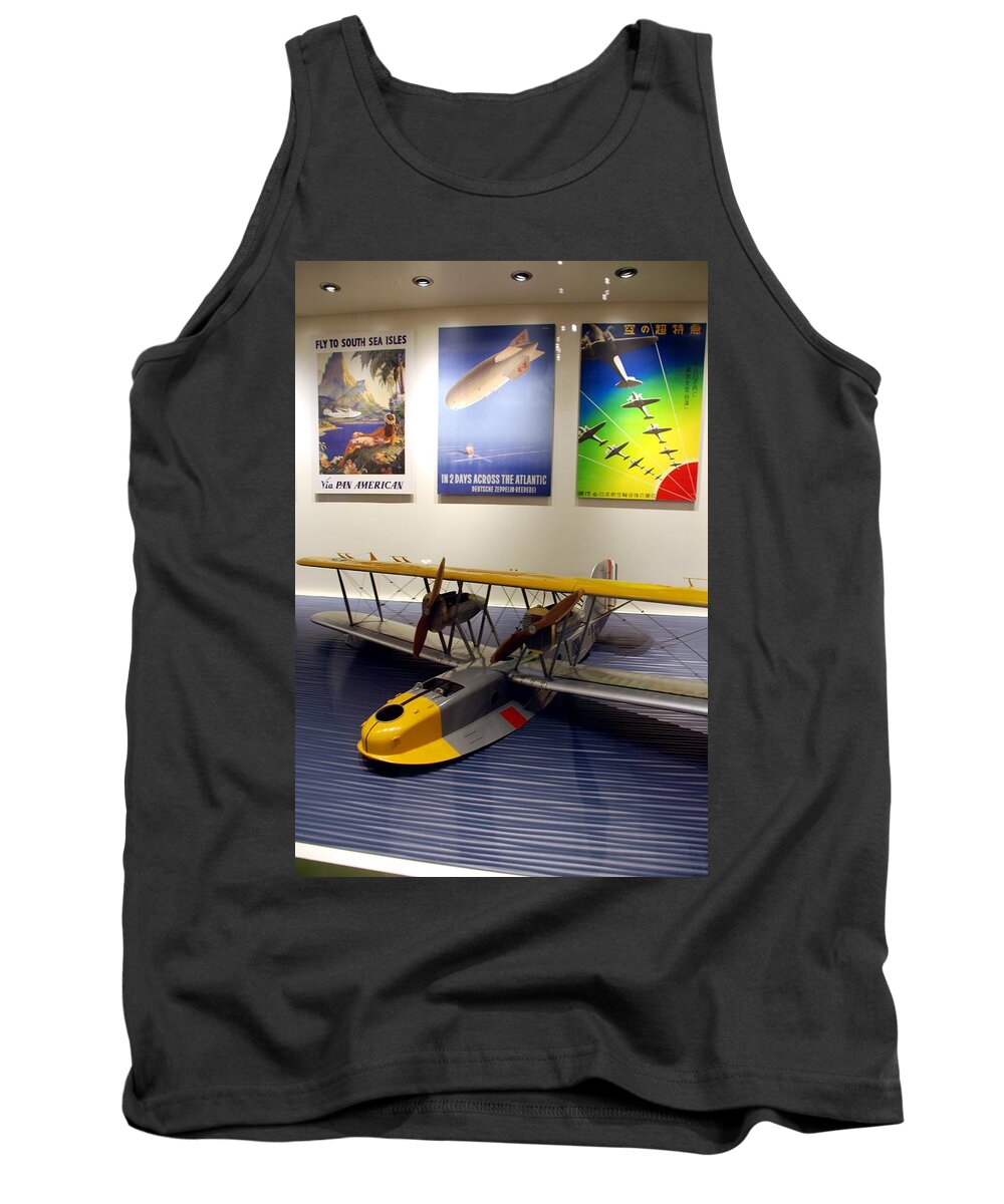 Aviation Tank Top featuring the photograph Amphibious Plane and Era Posters by Kenny Glover