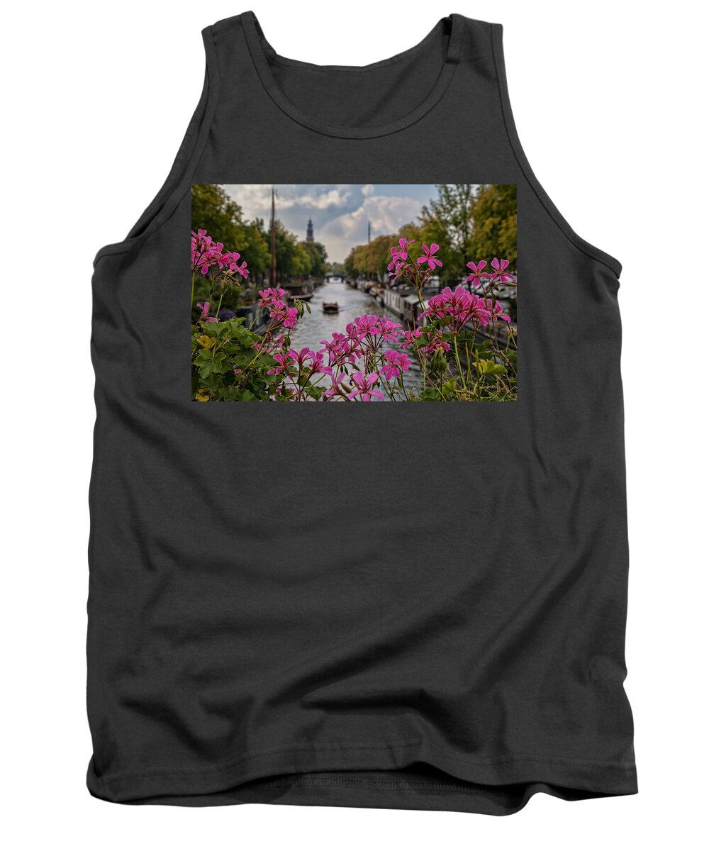 Prinzengracht Tank Top featuring the photograph Amsterdam by Shirley Radabaugh