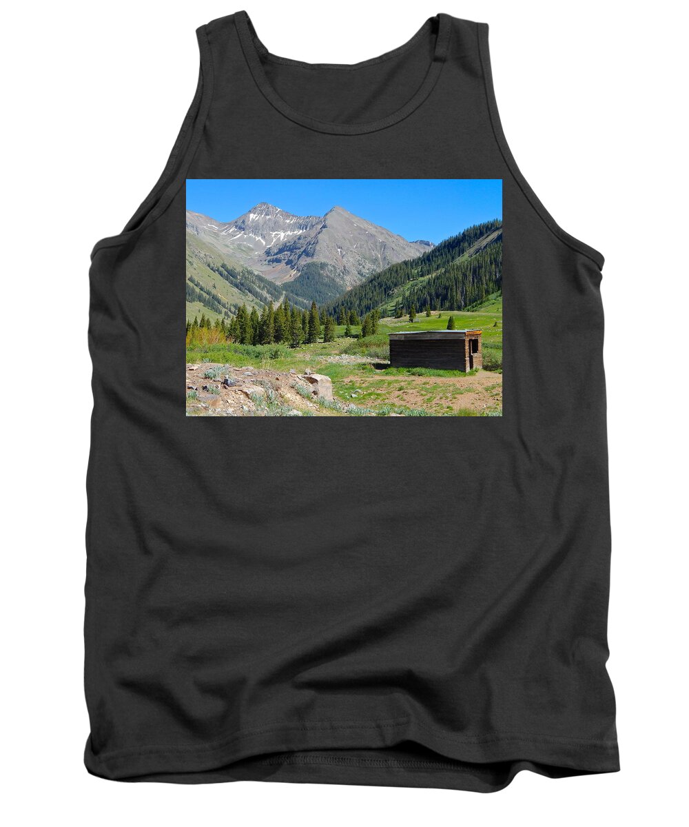 Photo Tank Top featuring the photograph Animas Forks Jail by Dan Miller