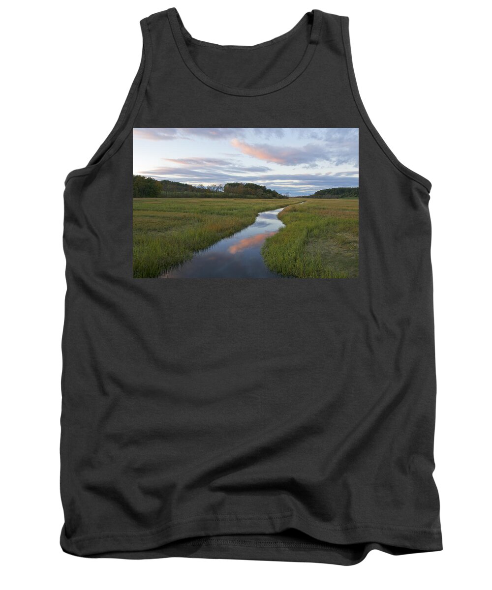 Ipswich Tank Top featuring the photograph Argilla Road Marsh and Fox Creek by Stoney Stone