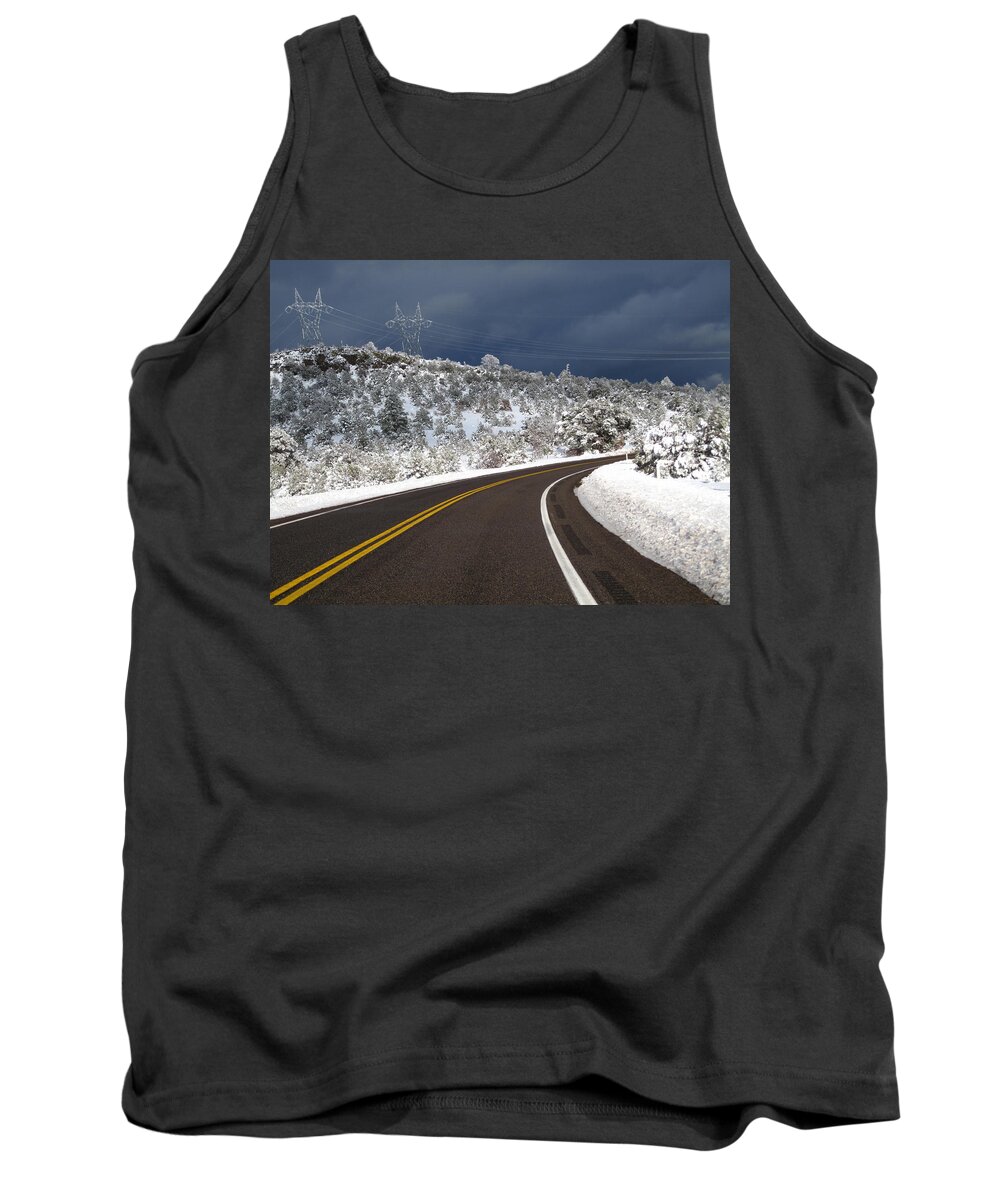  Tank Top featuring the photograph Arizona Snow 2 by Gregory Daley MPSA