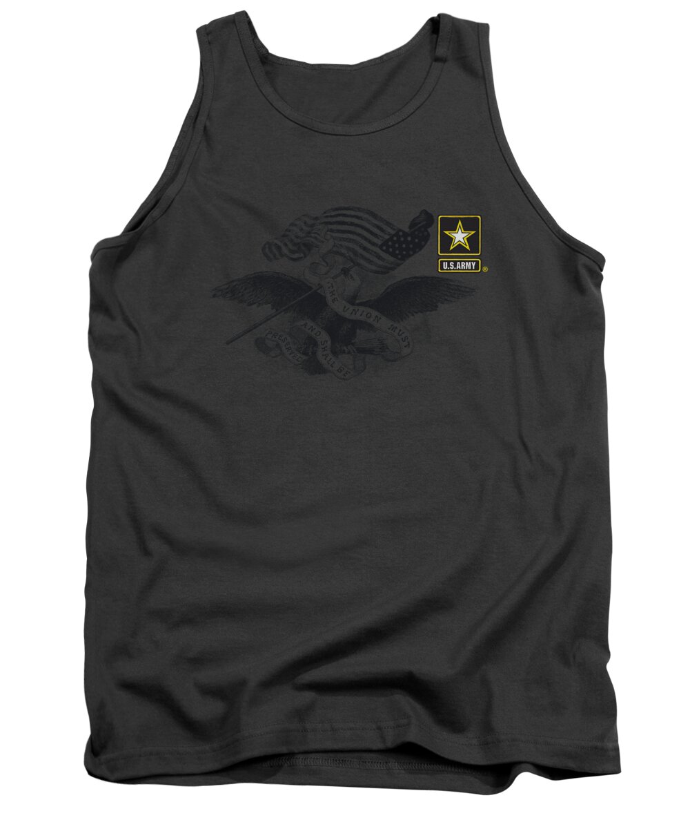 Air Force Tank Top featuring the digital art Army - Left Chest by Brand A