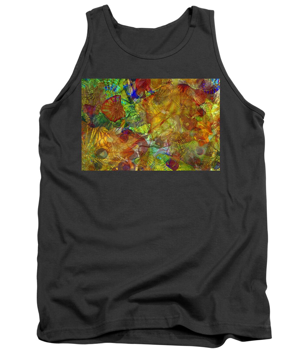 Art Tank Top featuring the photograph Art Glass Overlay by Tikvah's Hope