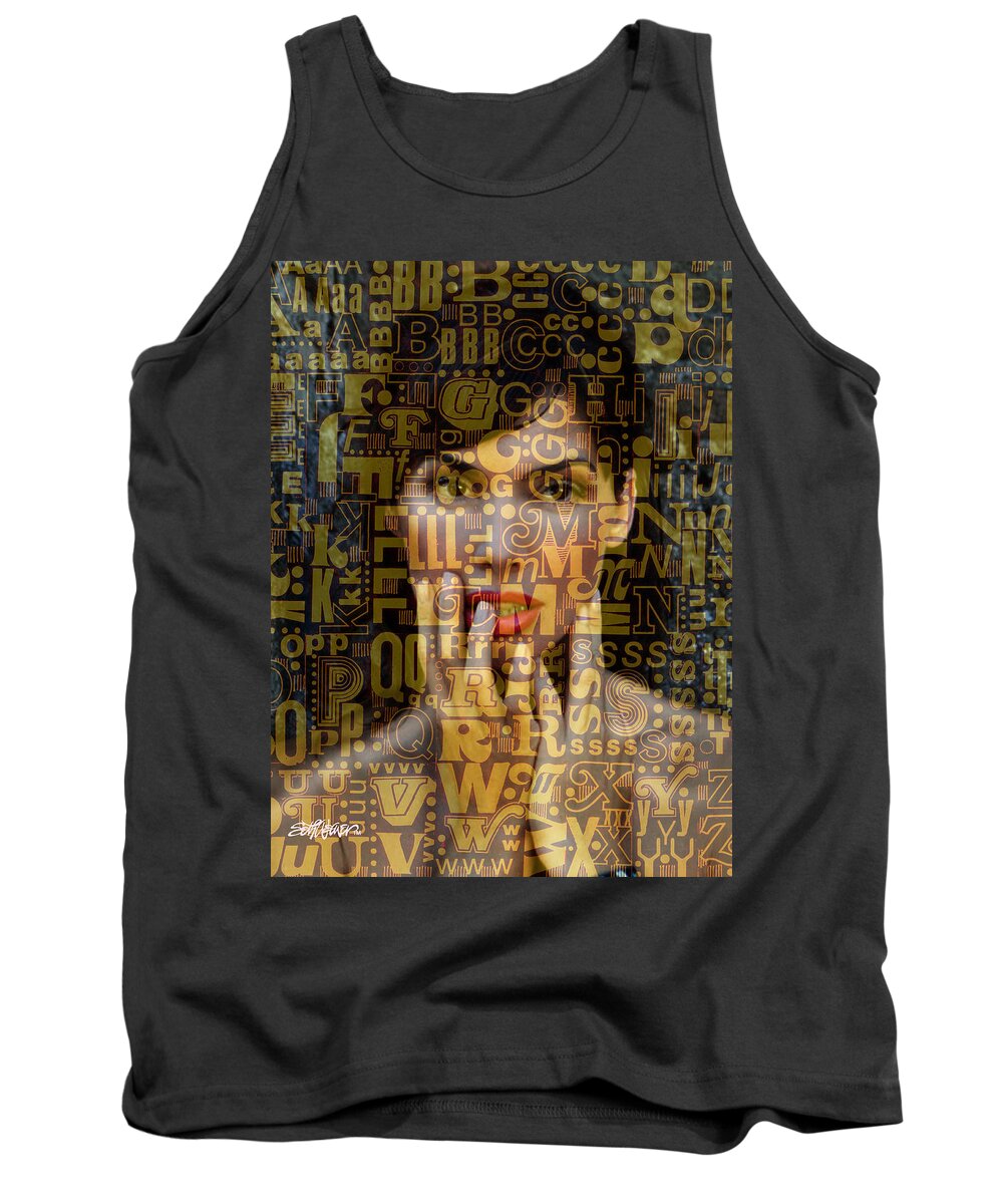 As Easy As Abc Tank Top featuring the digital art As Easy as A B C by Seth Weaver