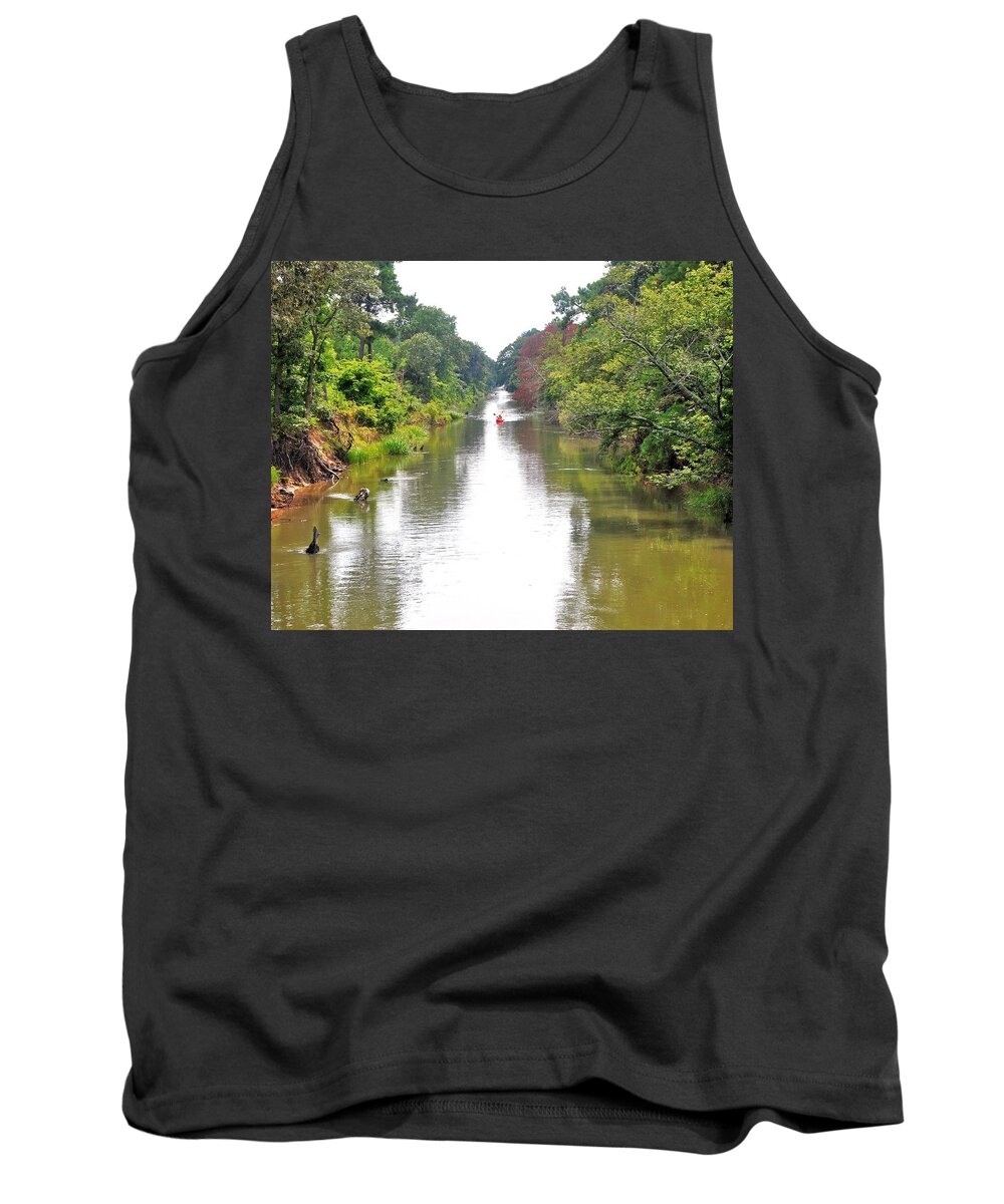 Assawoman Canal Tank Top featuring the photograph Assawoman Canal - Delaware by Kim Bemis