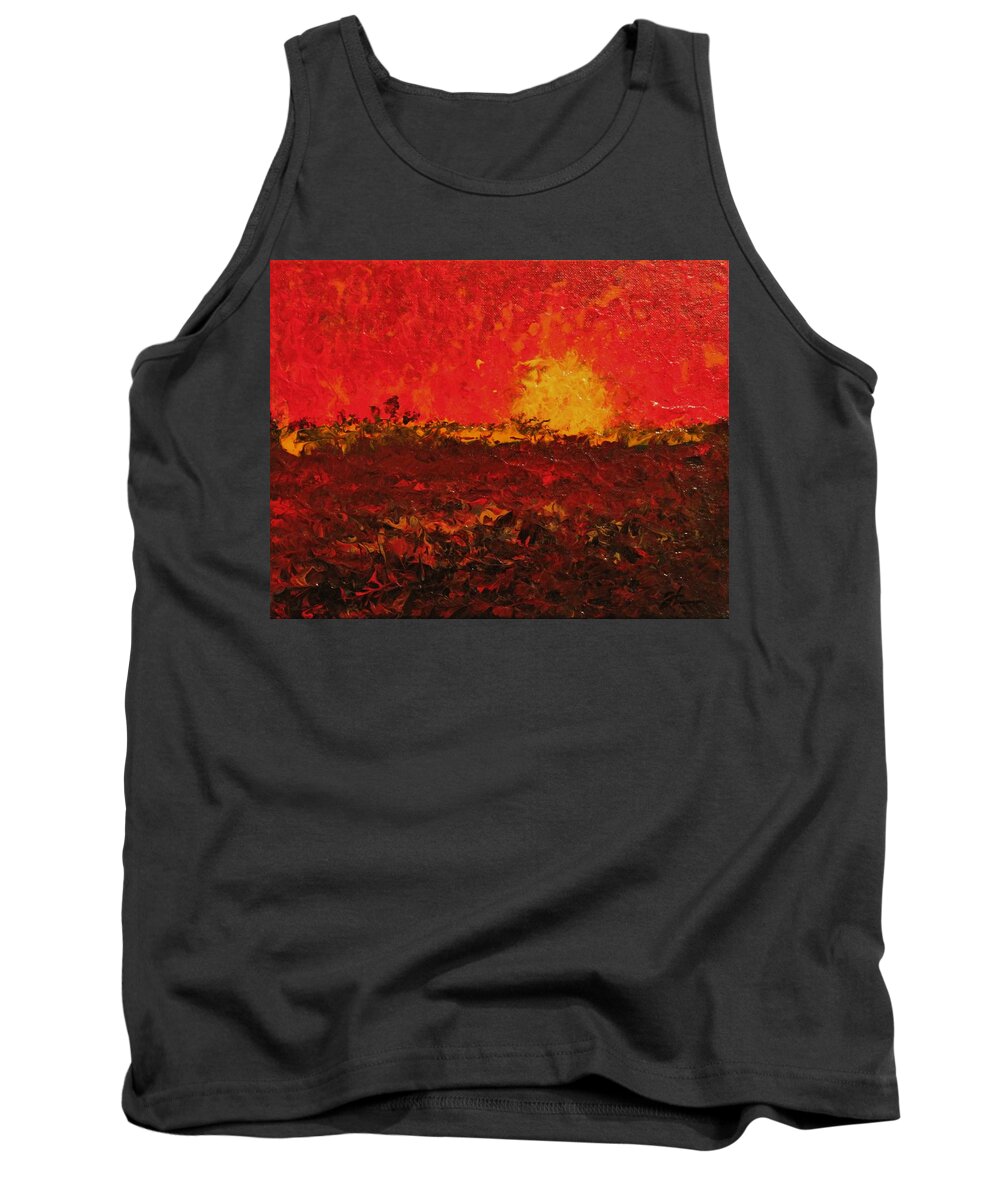 Original Tank Top featuring the painting August Fields by Todd Hoover