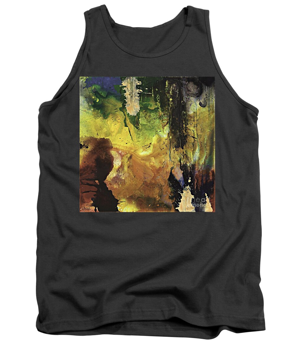 Fall Tank Top featuring the painting Autumn Falls by Kasha Ritter