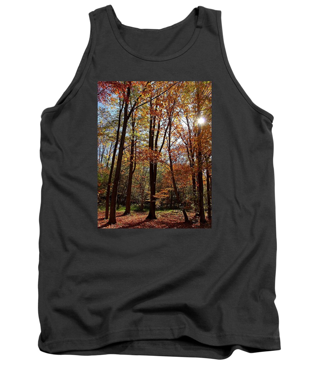 Elora Tank Top featuring the photograph Autumn Picnic by Debbie Oppermann