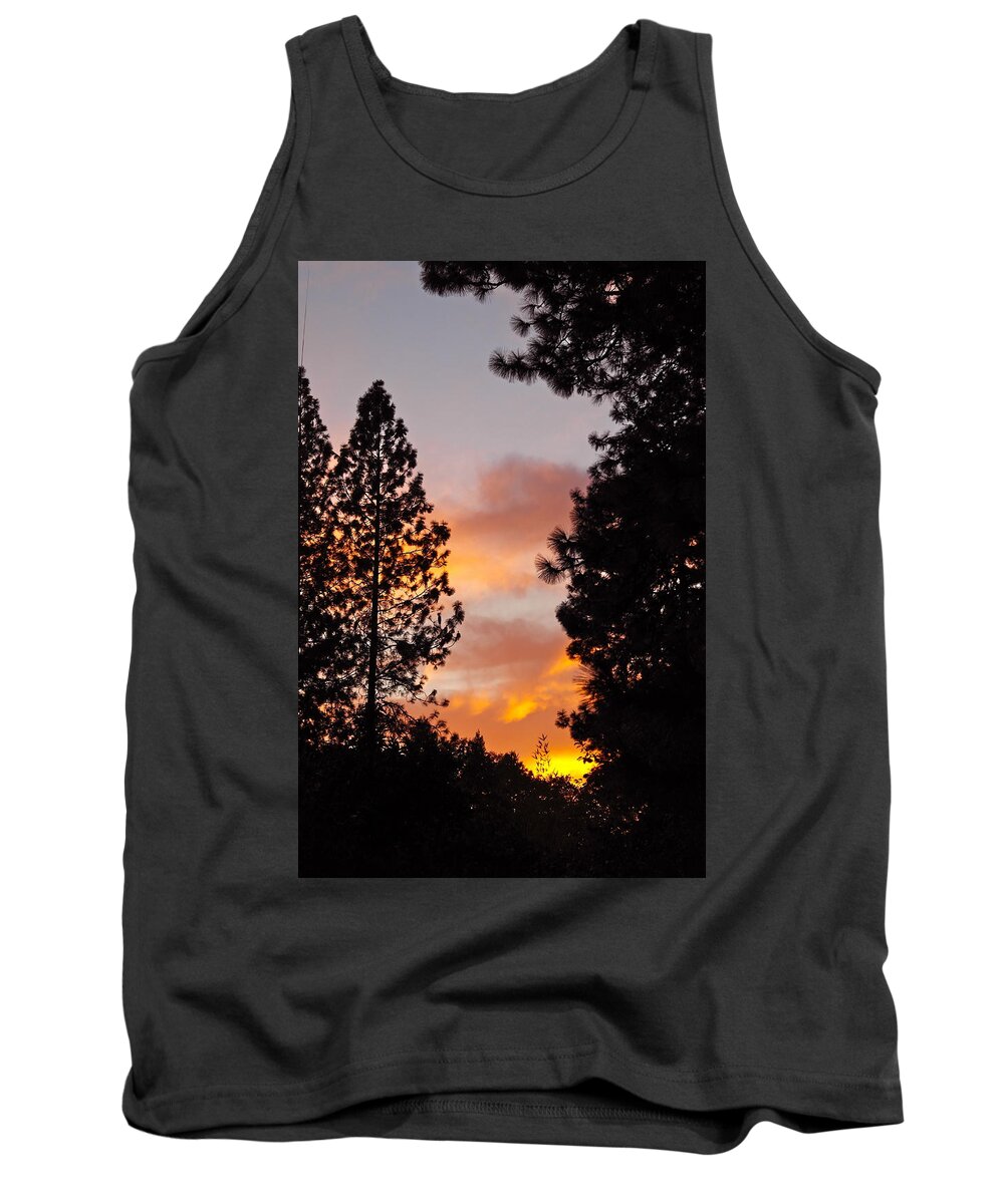 Sunset Tank Top featuring the photograph Autumn Sunset by Michele Myers