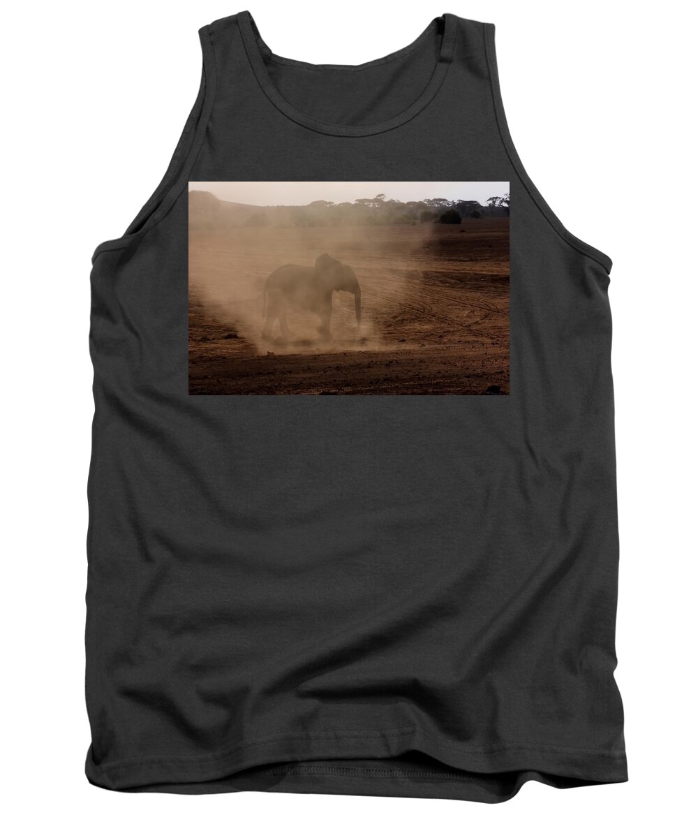 Elephant Tank Top featuring the photograph Baby Elephant by Amanda Stadther