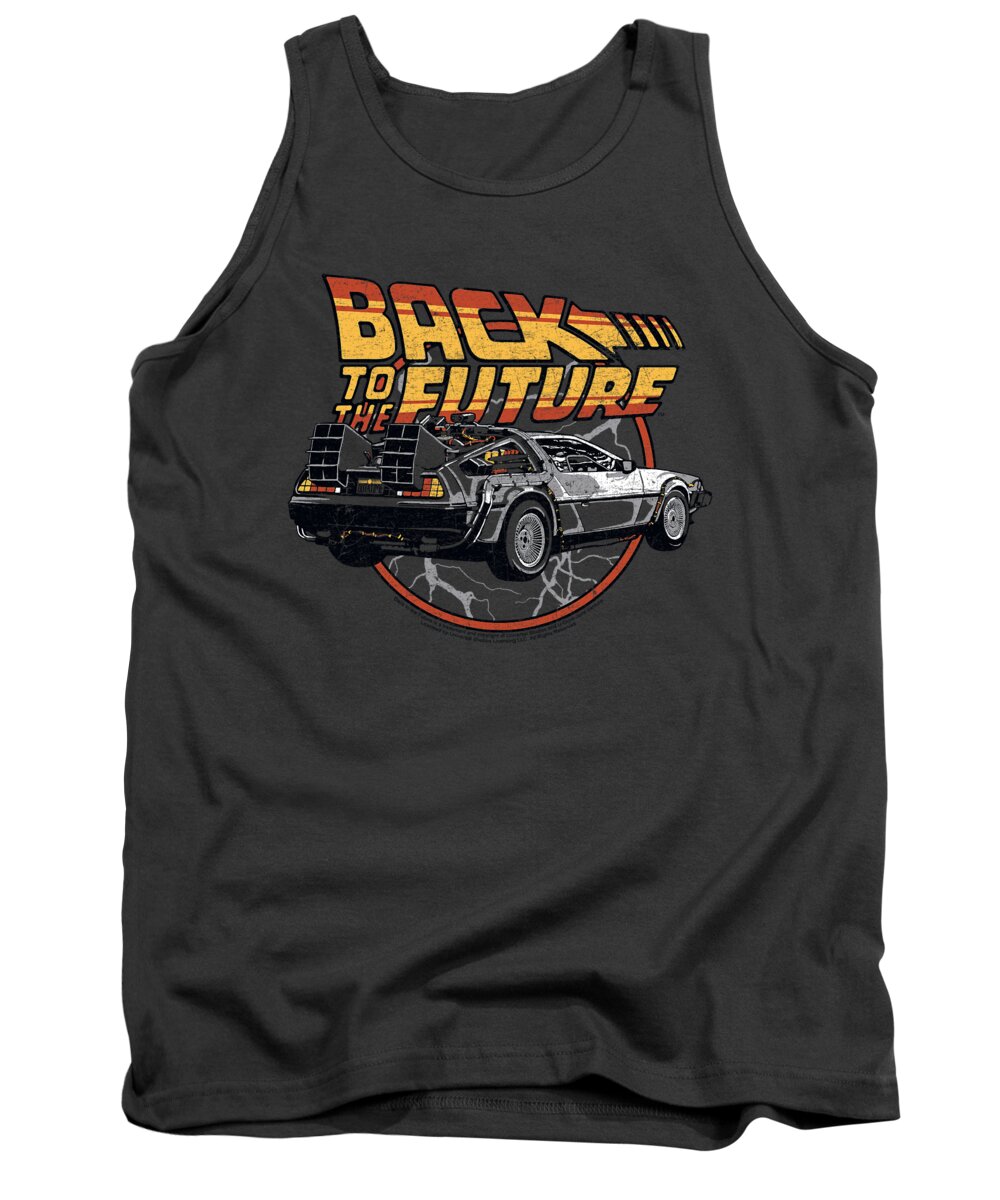  Tank Top featuring the digital art Back To The Future - Time Machine by Brand A