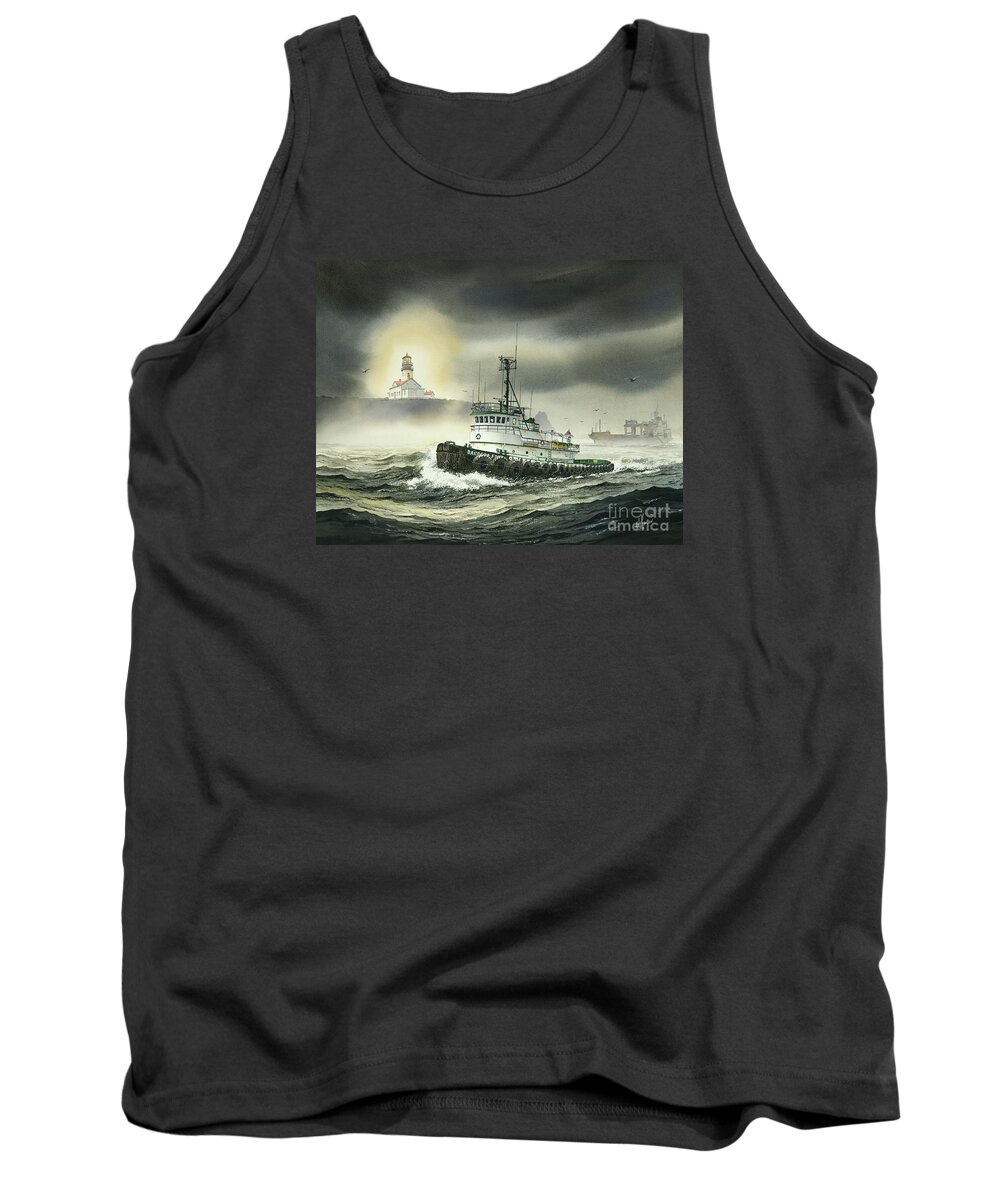Tugs Tank Top featuring the painting Barbara Foss by James Williamson