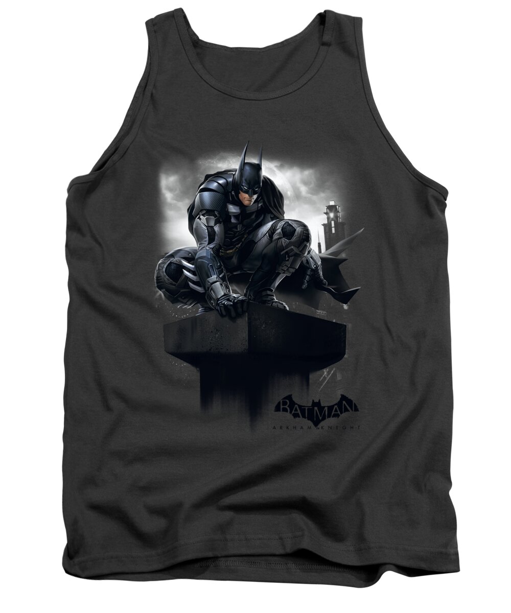 Tank Top featuring the digital art Batman Arkham Knight - Perched by Brand A