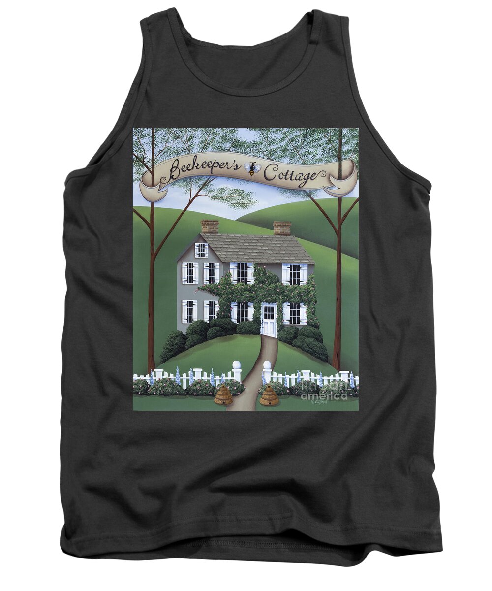 Art Tank Top featuring the painting Beekeeper's Cottage by Catherine Holman
