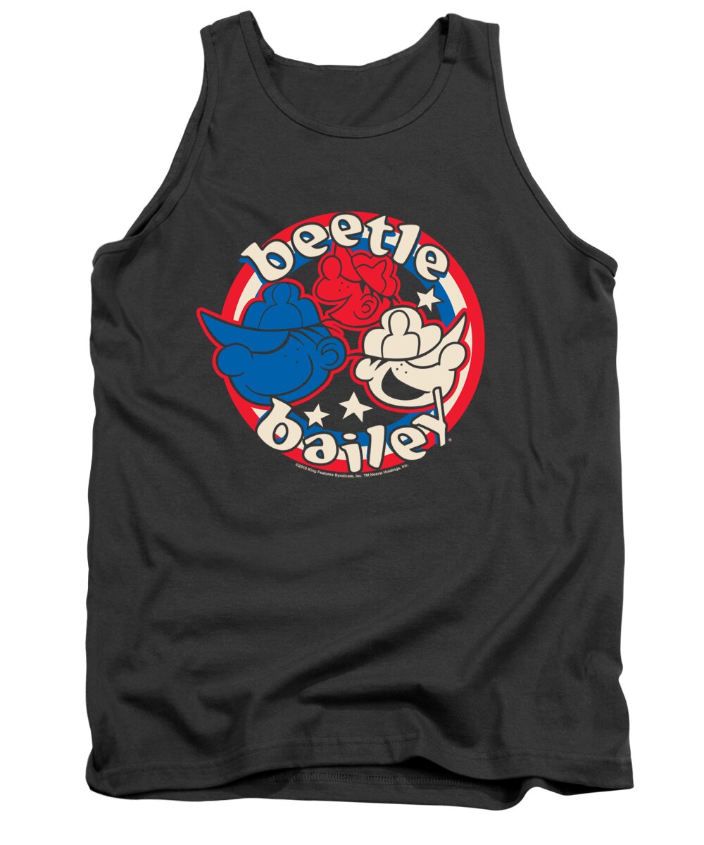  Tank Top featuring the digital art Beetle Bailey - Red White And Bailey by Brand A