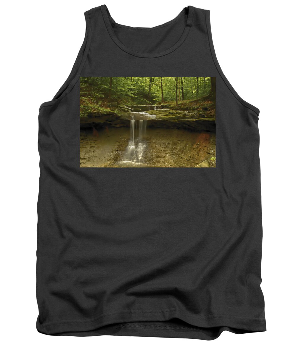 Akron Tank Top featuring the photograph Blue Hen Falls by Jack R Perry