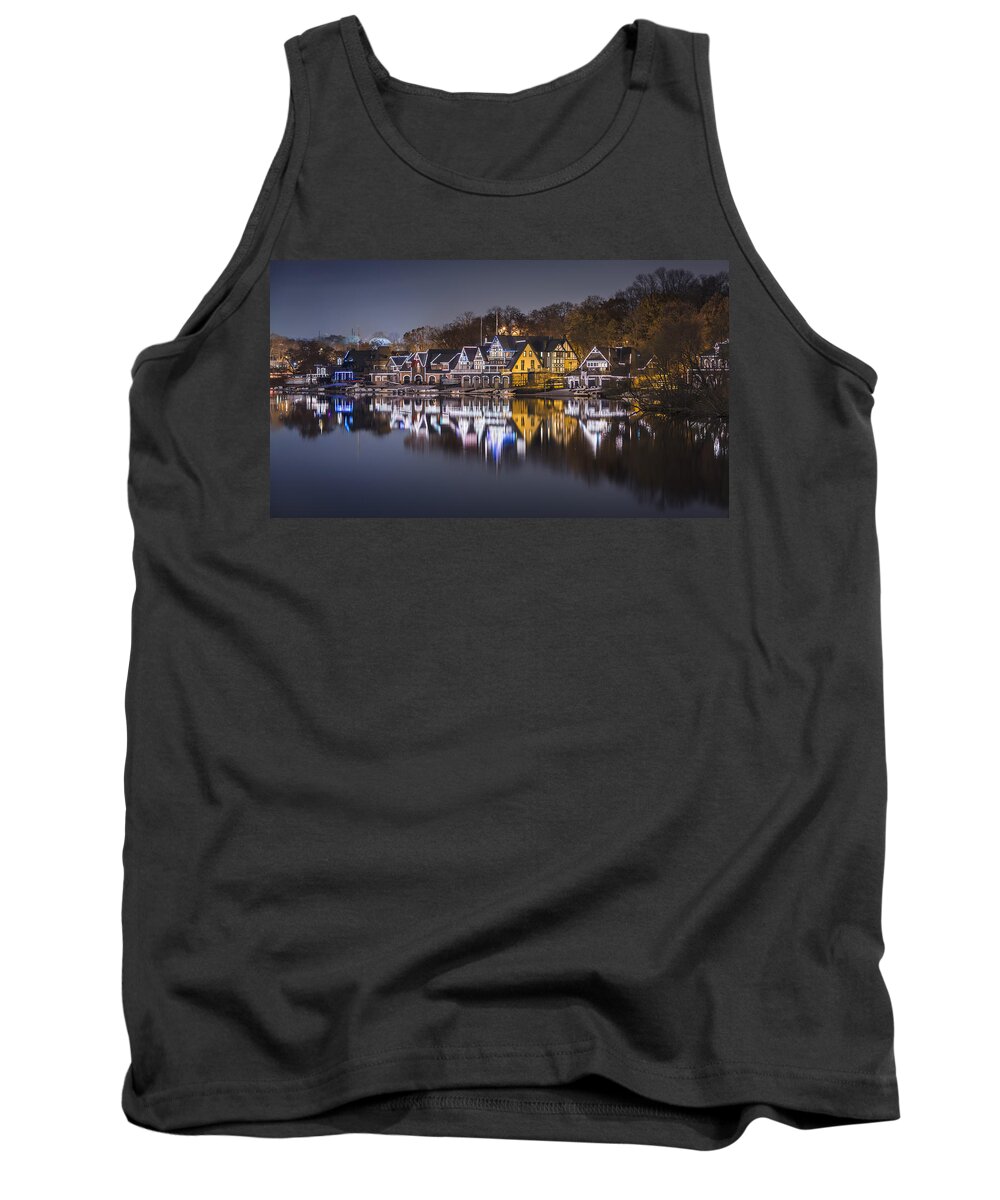 2014 Tank Top featuring the photograph Boathouse Row by Eduard Moldoveanu