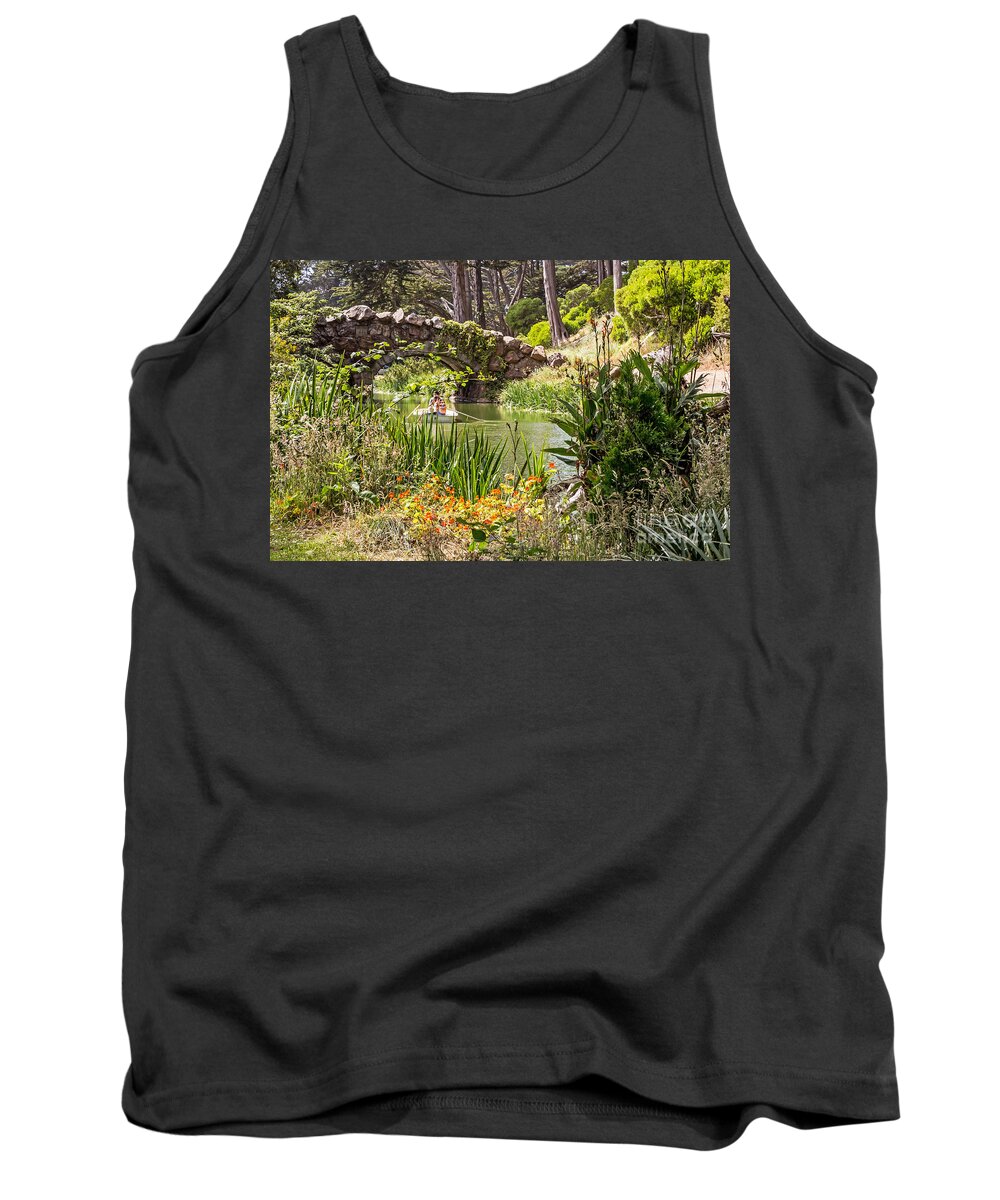 Boat Tank Top featuring the photograph Boating by the Bridge by Kate Brown