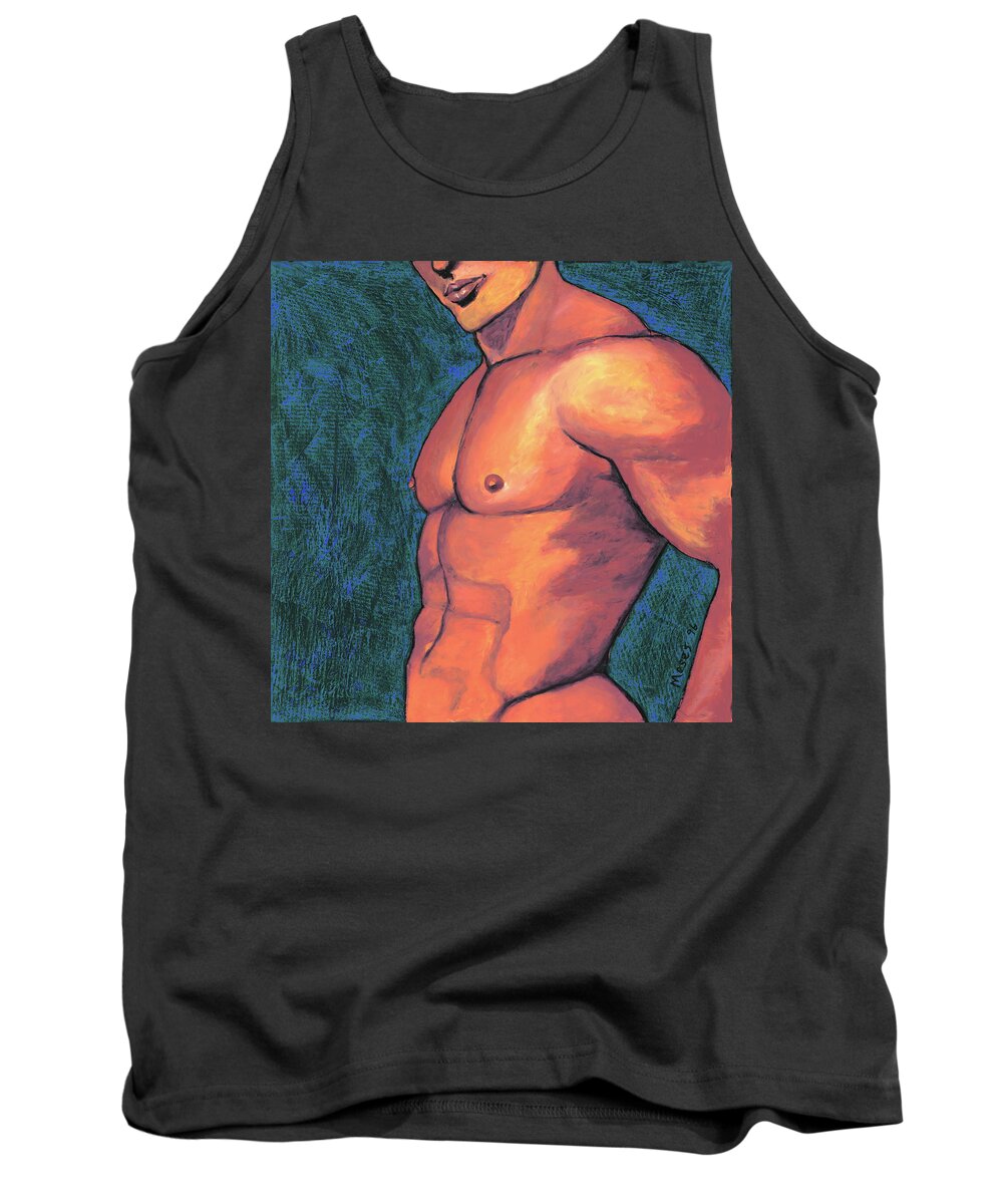 Male Tank Top featuring the painting Body Of Work by Dale Moses