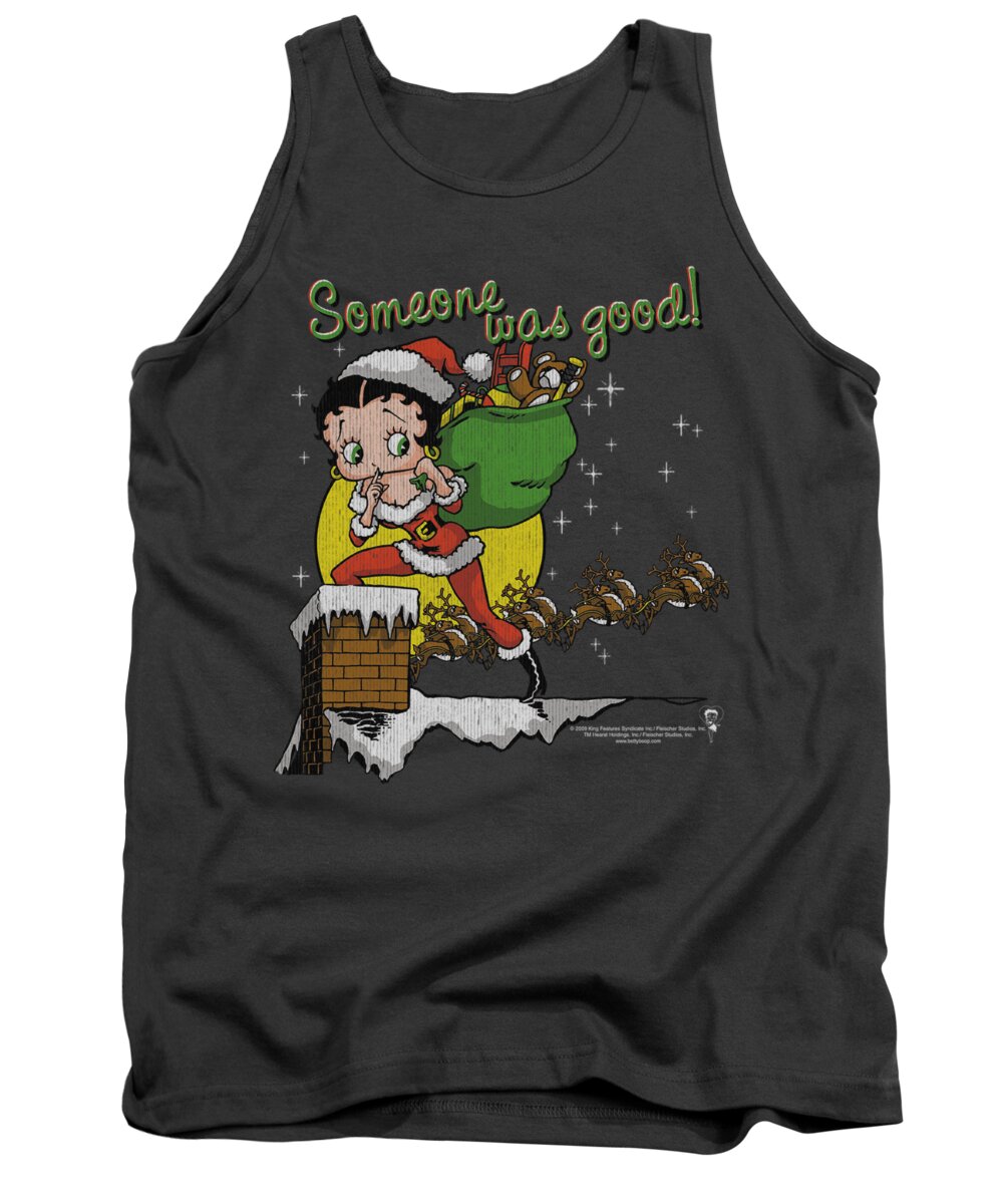 Betty Boop Tank Top featuring the digital art Boop - Chimney by Brand A