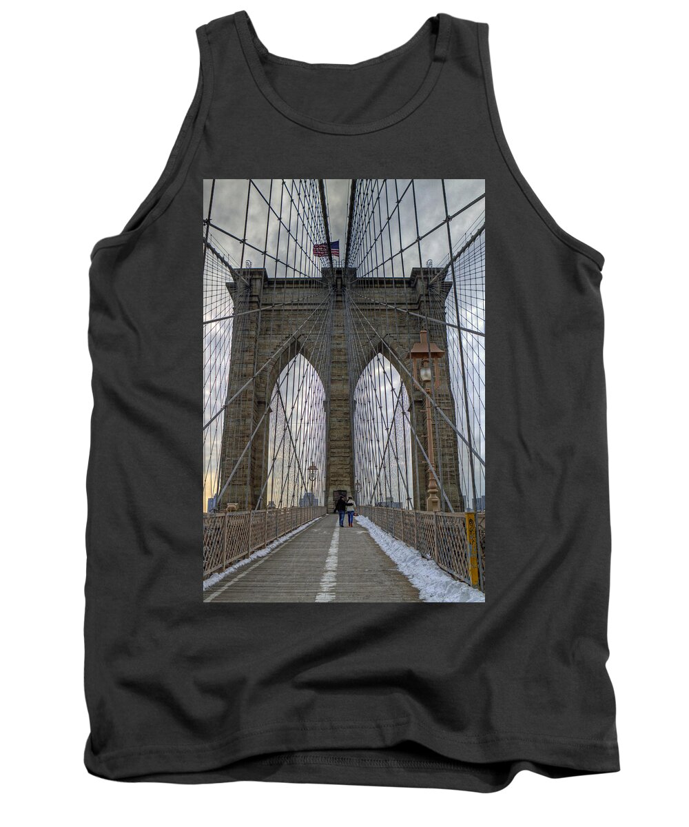 Brooklyn Bridge Tank Top featuring the photograph Brooklyn Bridge by Jerry Gammon