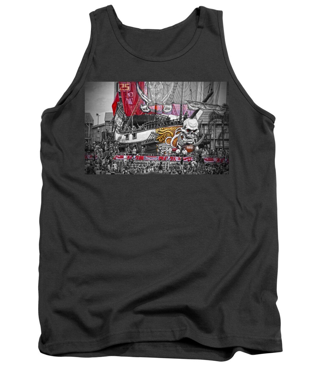 Ship Tank Top featuring the photograph Bucs Pirate Ship by Chauncy Holmes