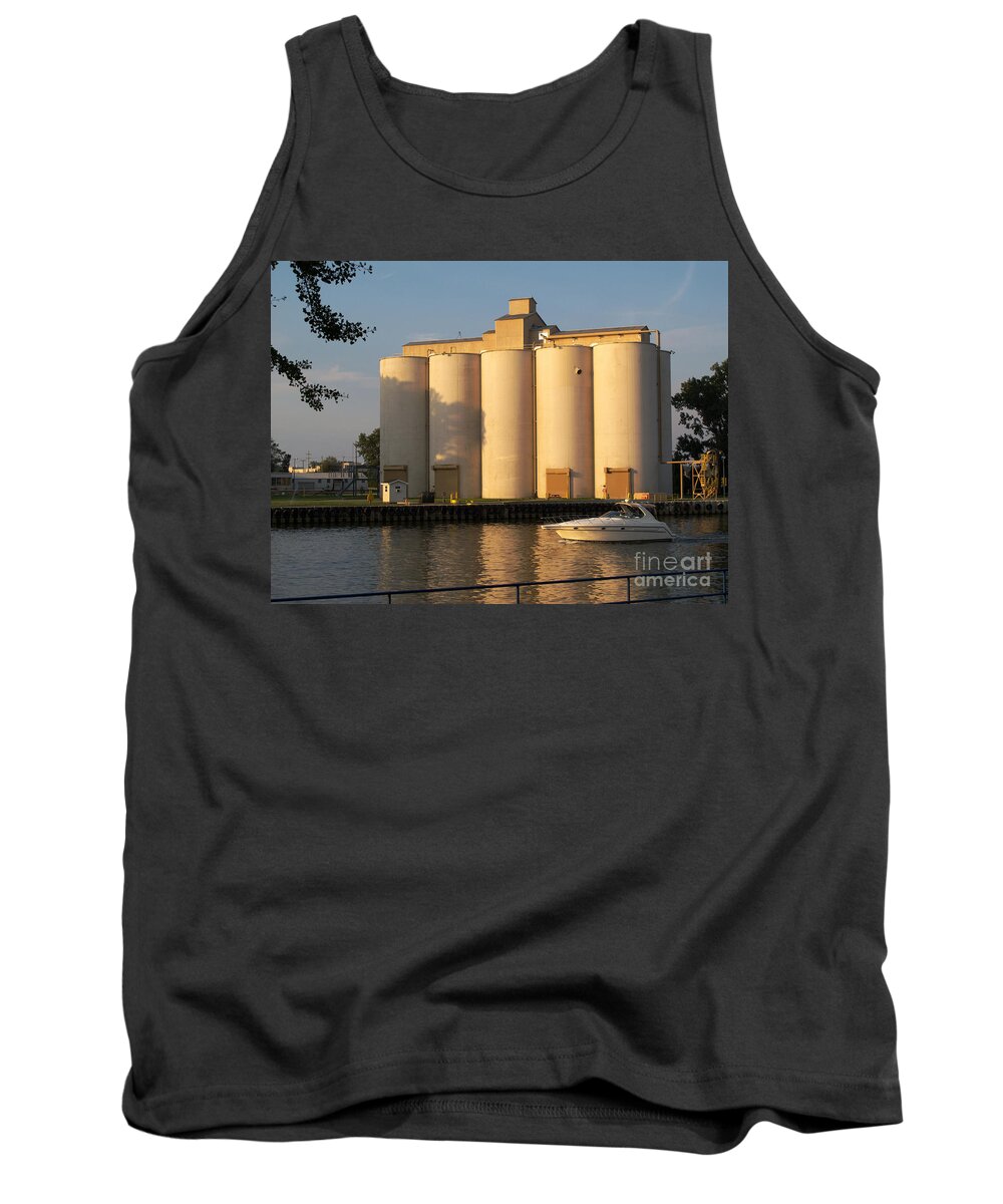Silos Tank Top featuring the photograph Business and Pleasure by Ann Horn