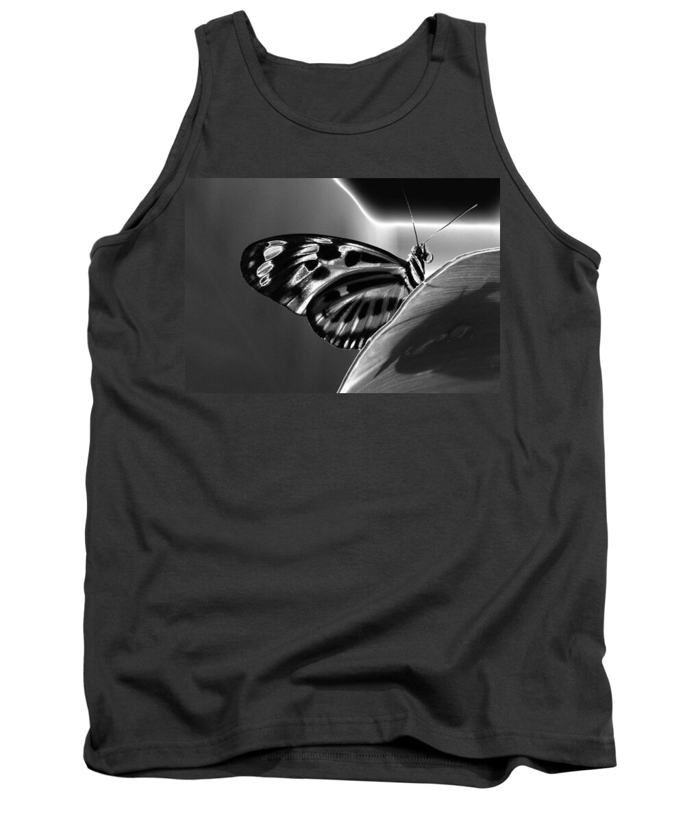 Solarization Tank Top featuring the photograph Butterfly Solarized by Ron White