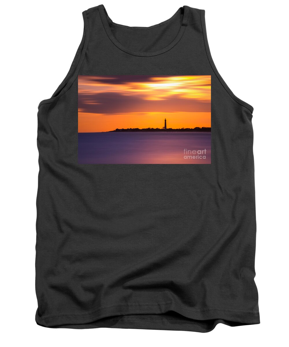 Cape May Tank Top featuring the photograph Cape May Lighthouse Long Exposure by Michael Ver Sprill