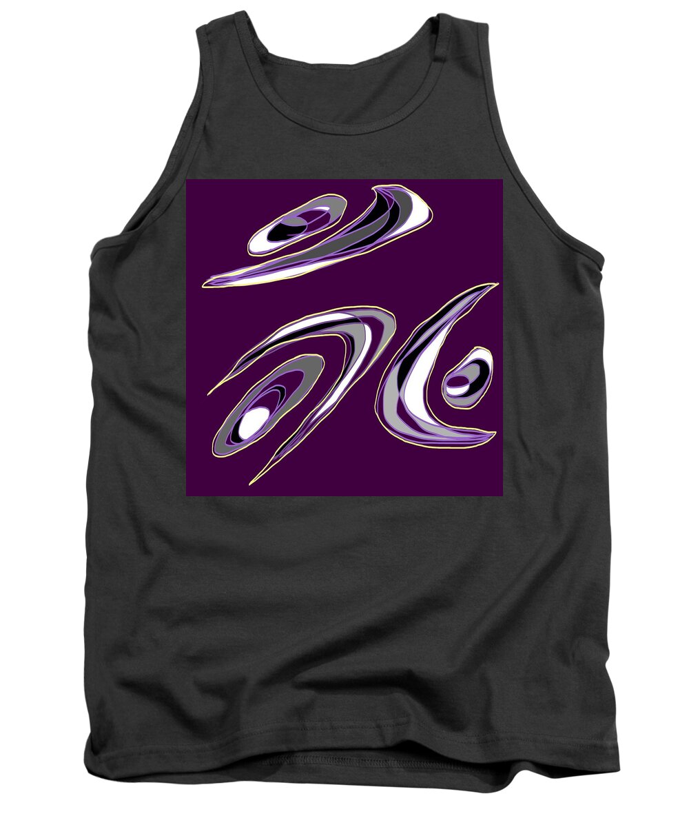 Abstract Tank Top featuring the digital art Caregiver by Laureen Murtha Menzl