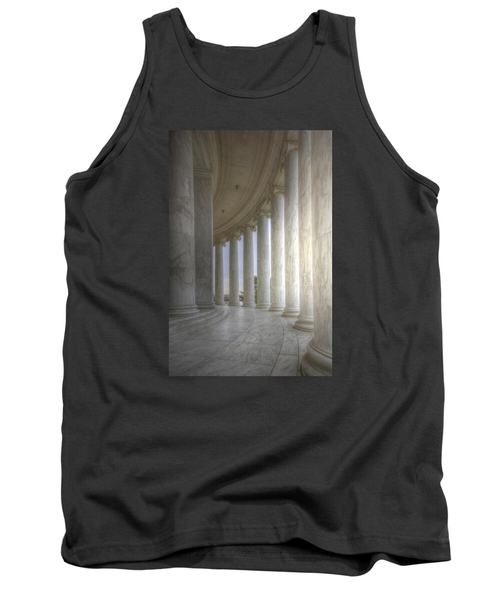 Sold Tank Top featuring the photograph Circular Colonnade of the Thomas Jefferson Memorial by Shelley Neff