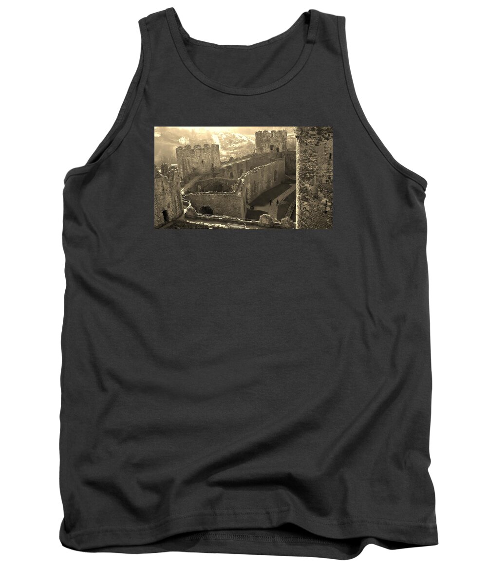 Conwy Tank Top featuring the photograph Conwy Castle by Richard Brookes