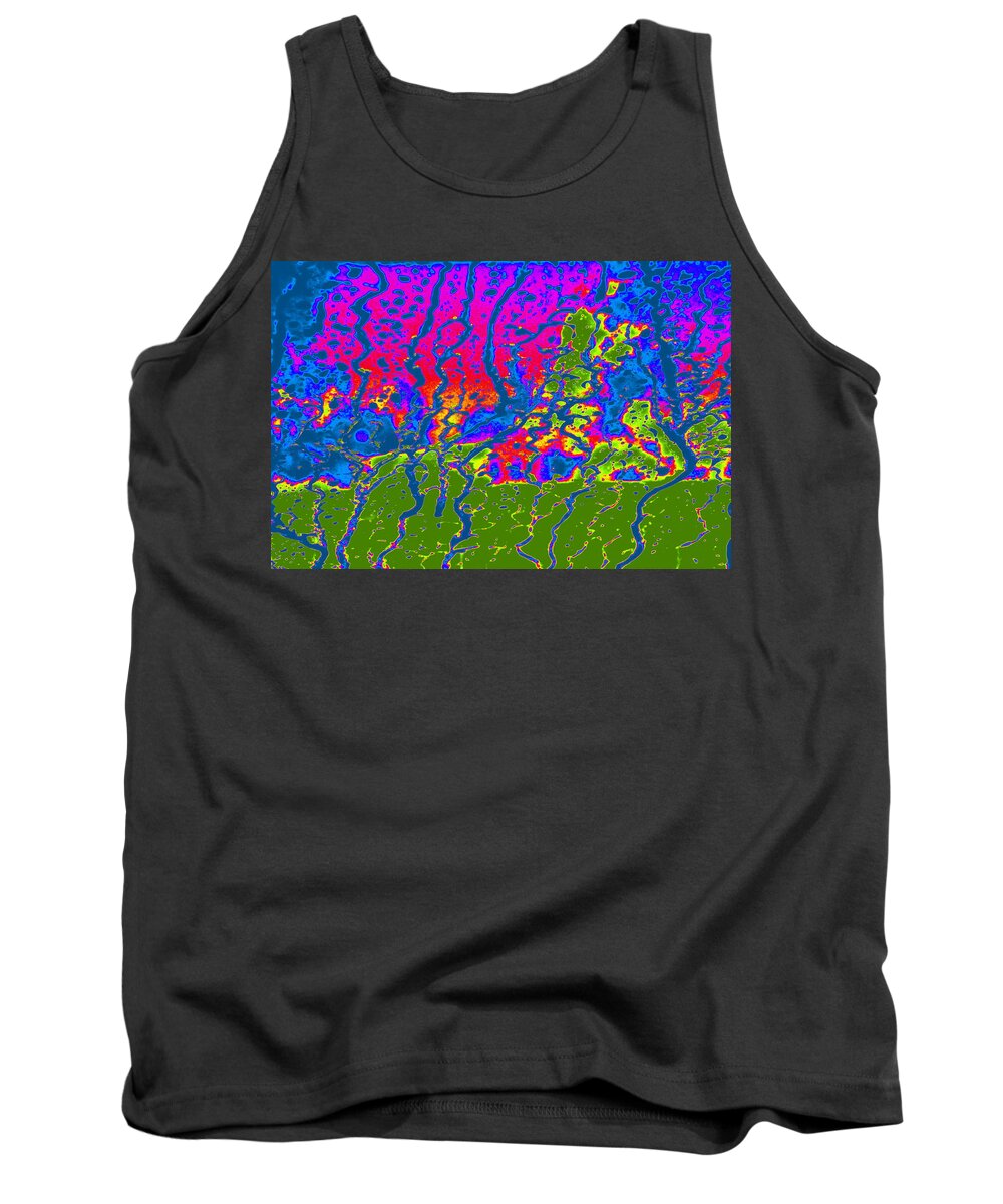 Note Card Tank Top featuring the photograph Cosmic Series 016 by Larry Ward