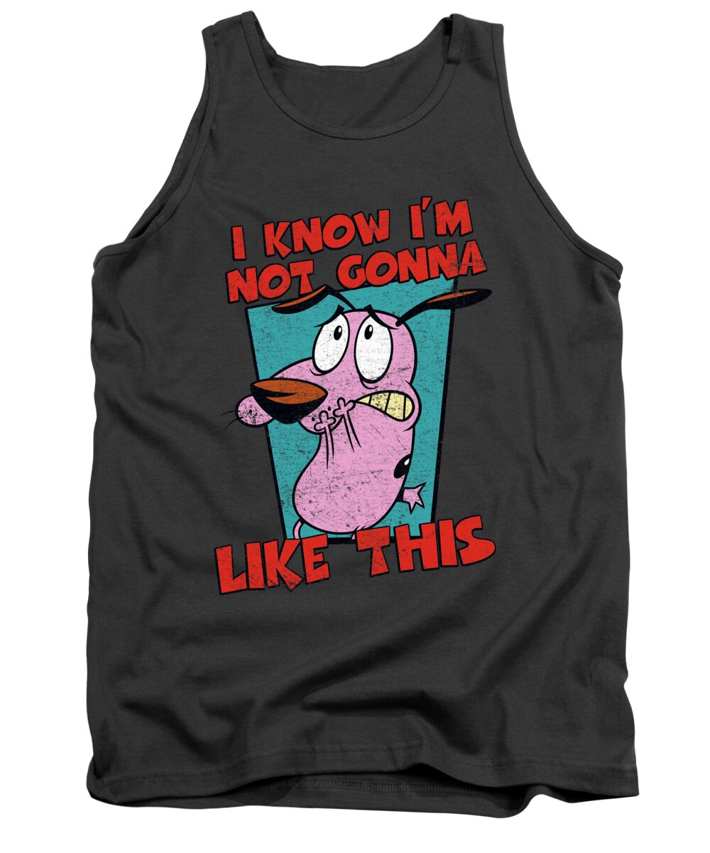  Tank Top featuring the digital art Courage The Cowardly Dog - Not Gonna Like by Brand A