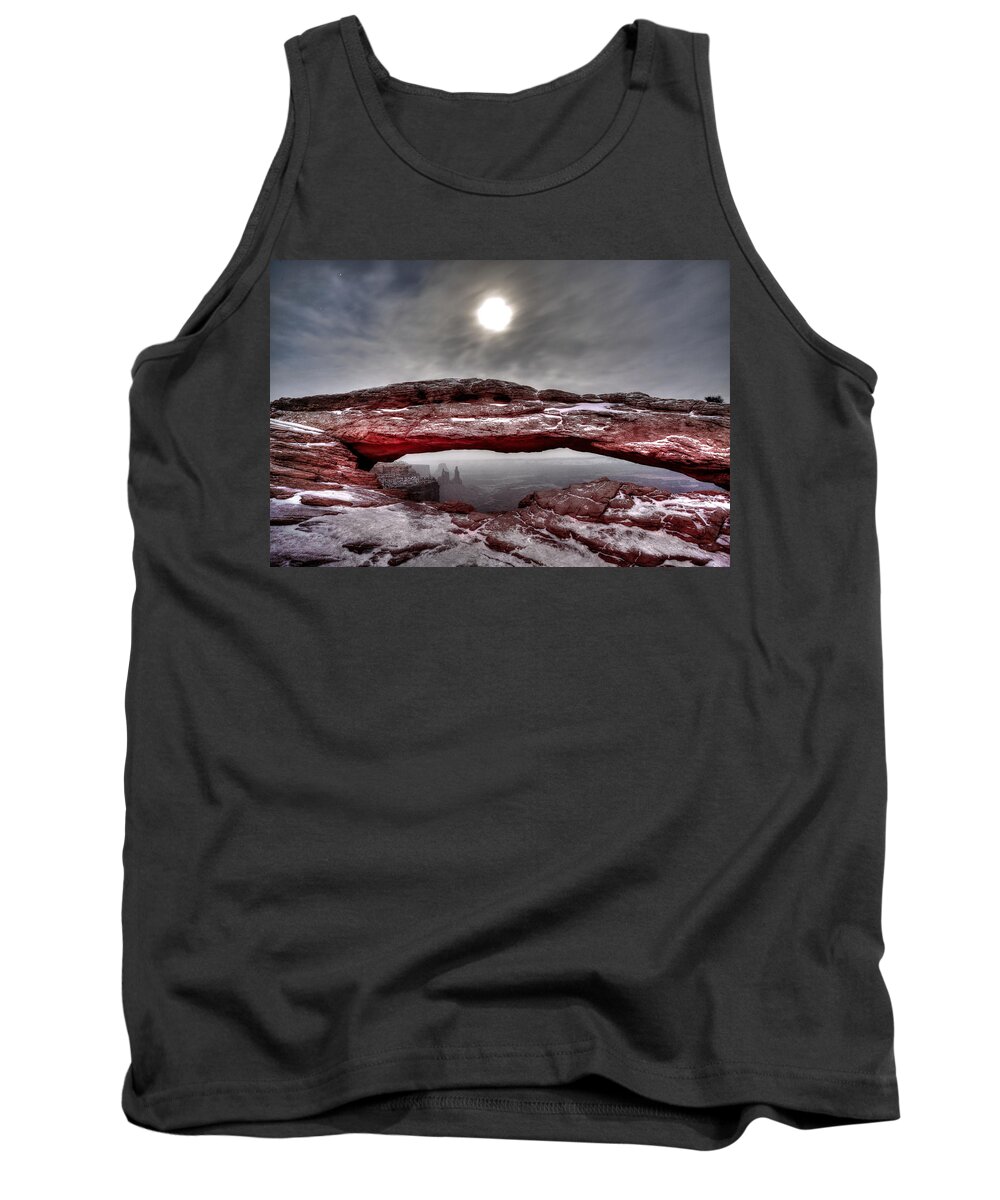 West Tank Top featuring the photograph Crimson Arch by David Andersen