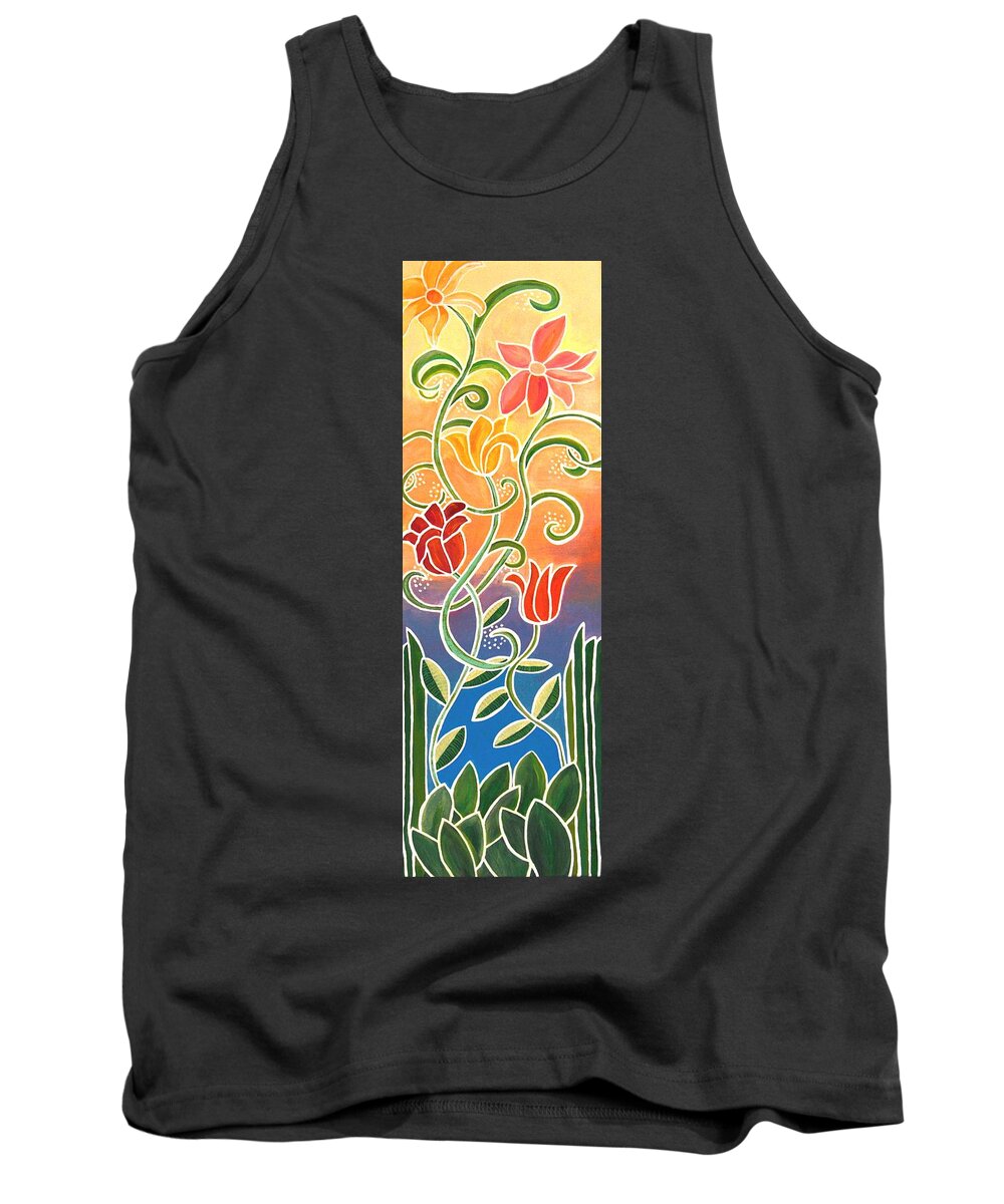 Dance Tank Top featuring the painting Dance with Me by Linda Bailey