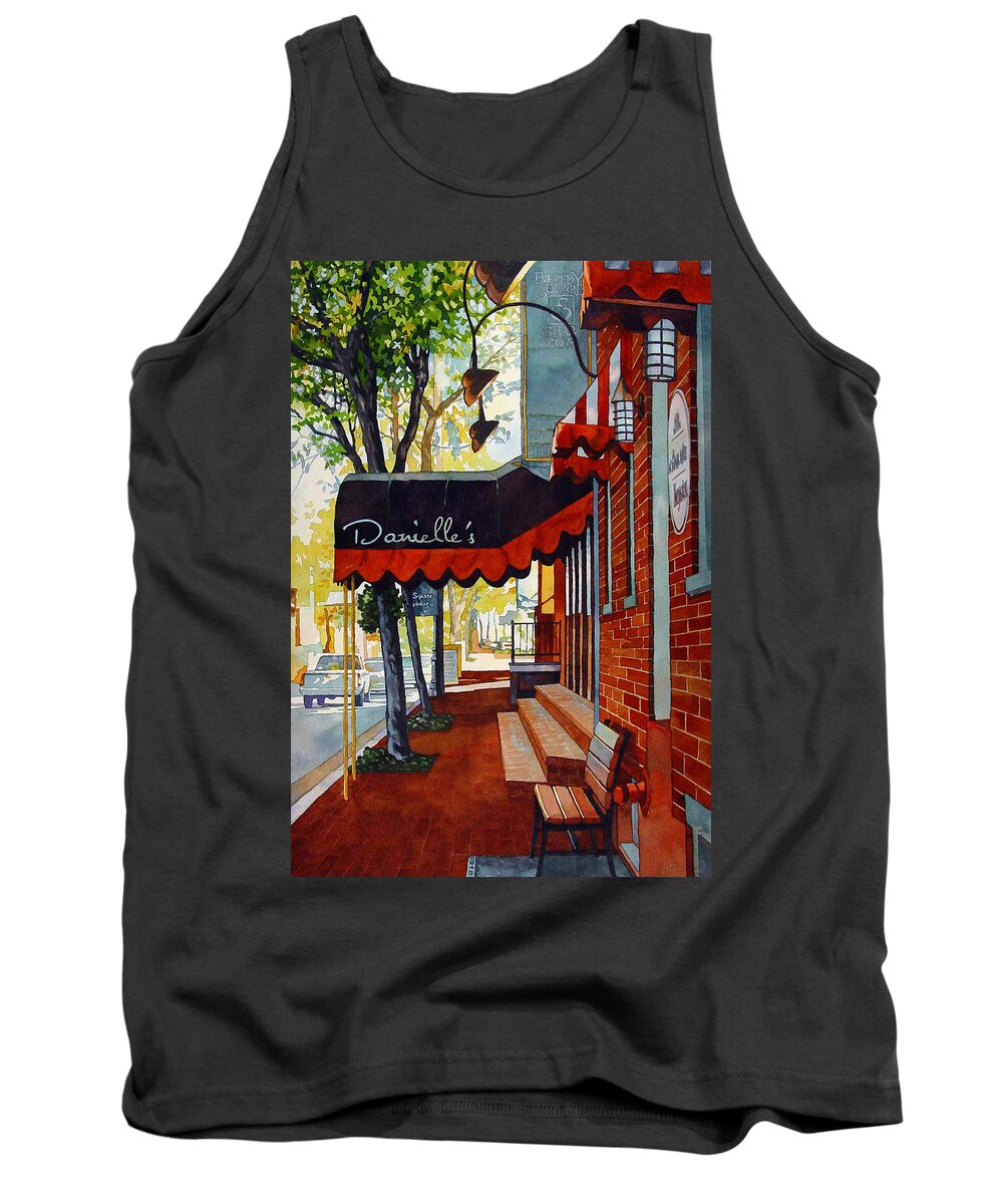 Landscape Tank Top featuring the painting Danielle's by Mick Williams