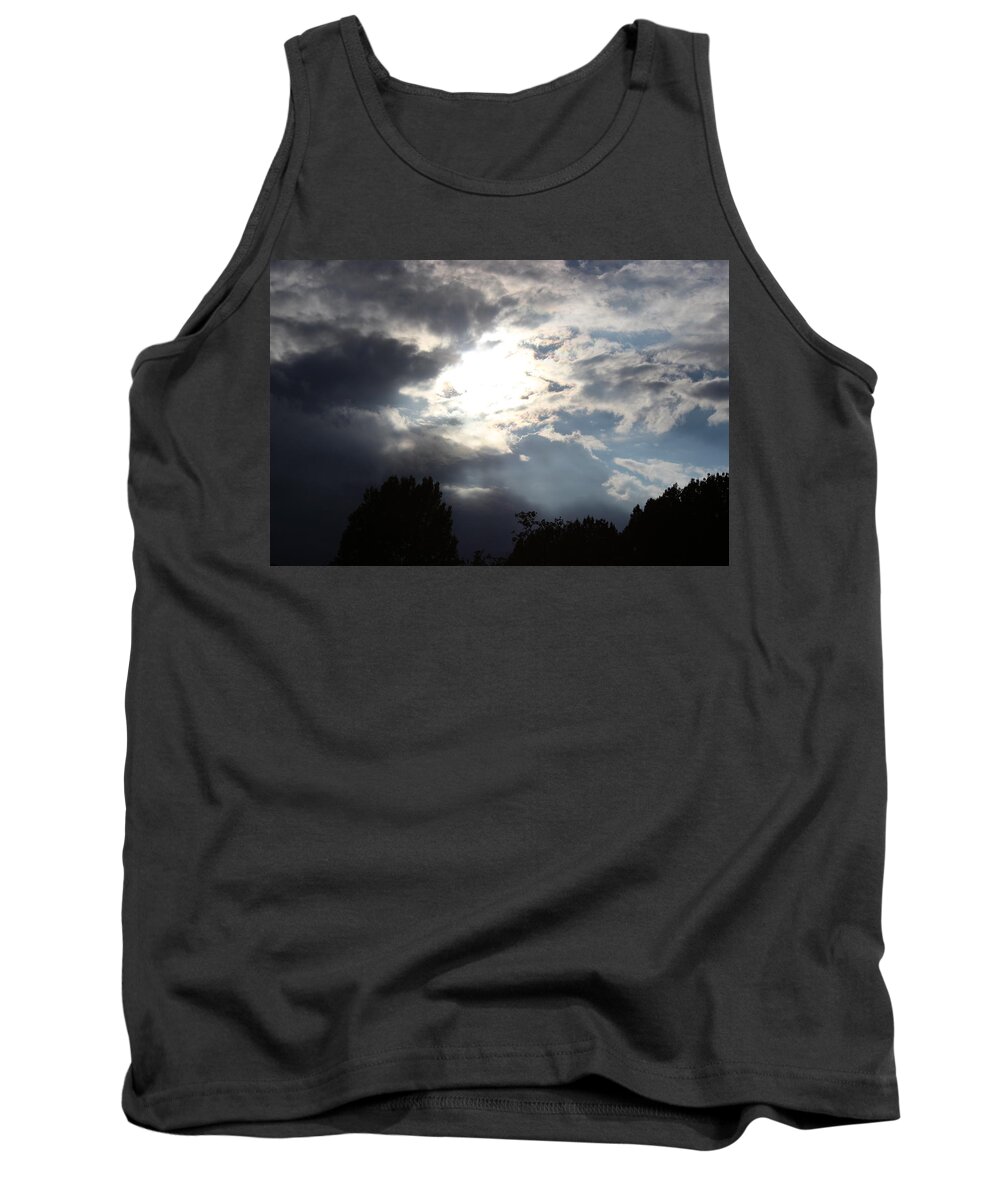 Clouds Tank Top featuring the photograph Dark and Light by Sarah Qua
