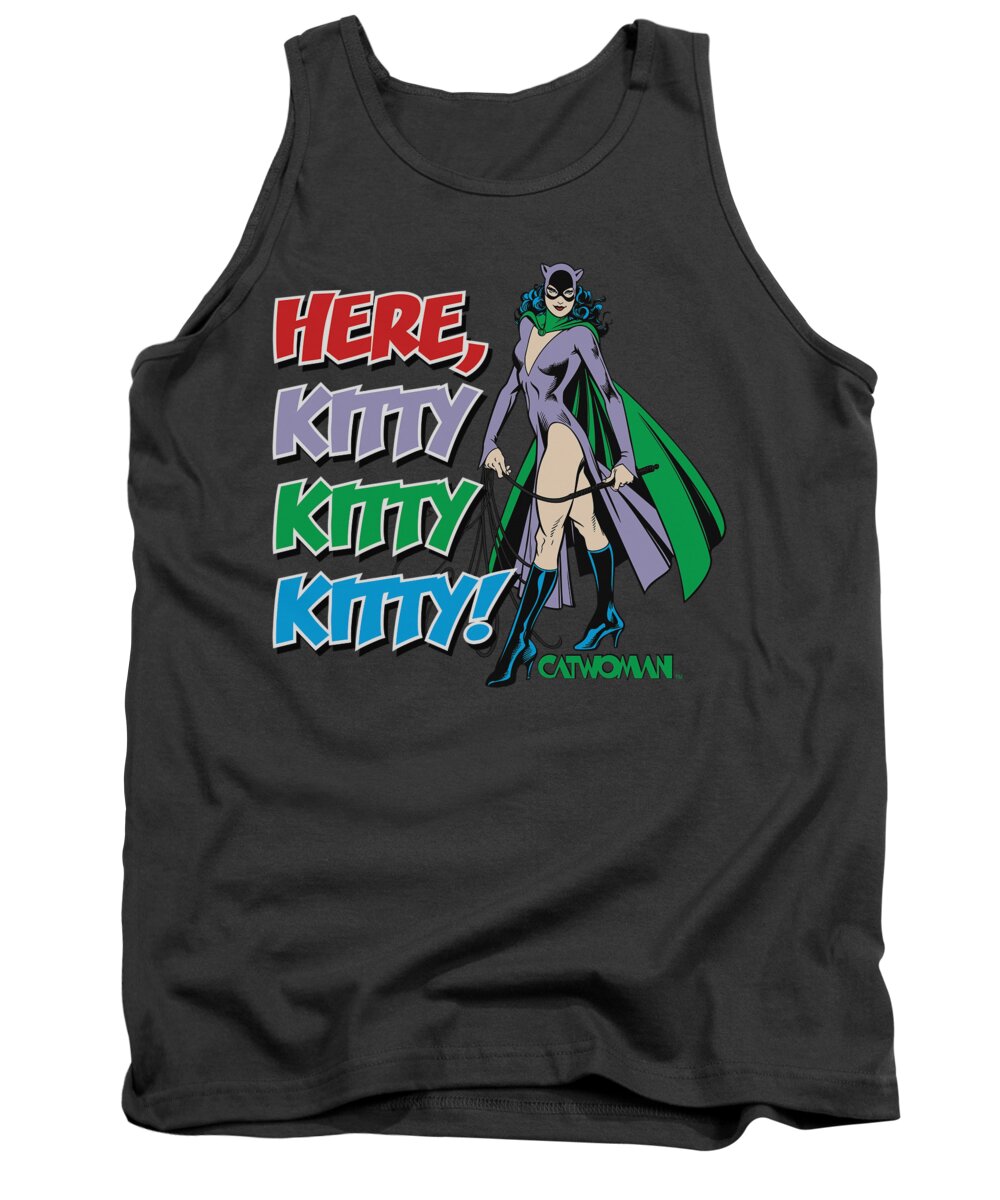 Dc Comics Tank Top featuring the digital art Dc - Here Kitty by Brand A