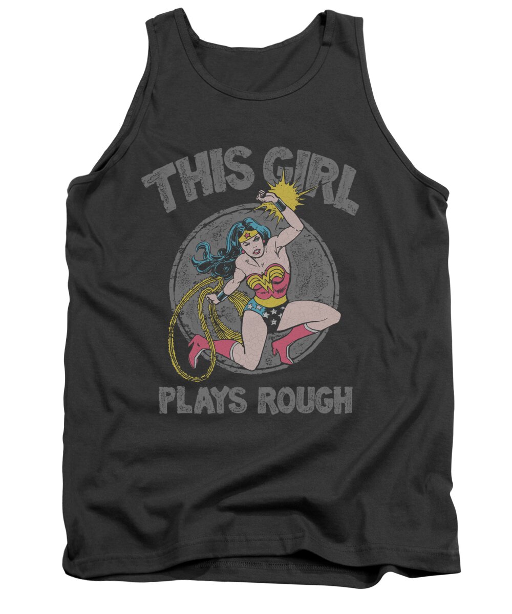 Dc Comics Tank Top featuring the digital art Dc - Plays Rough by Brand A