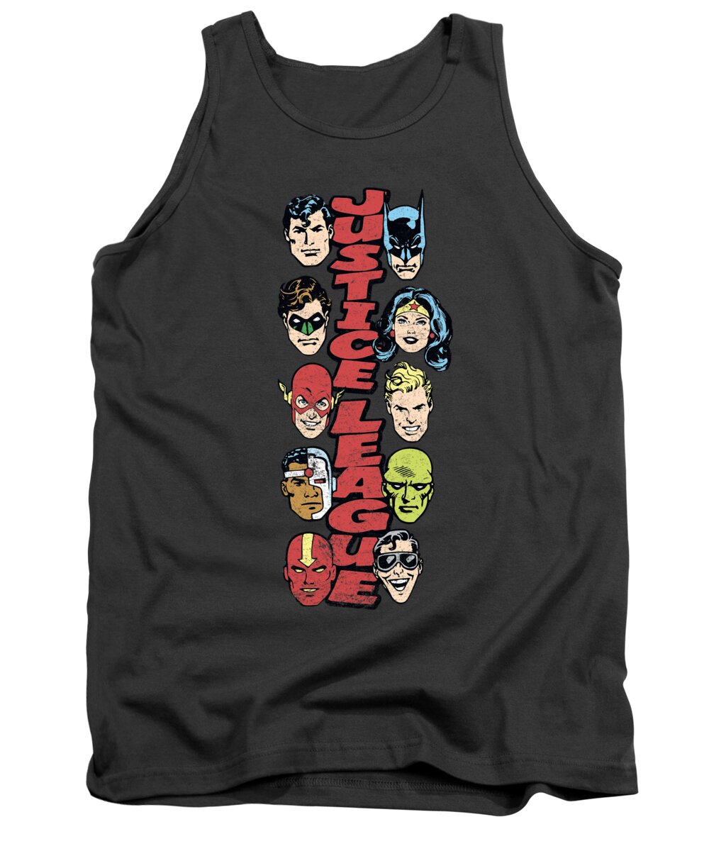  Tank Top featuring the digital art Dc - Stacked Justice by Brand A