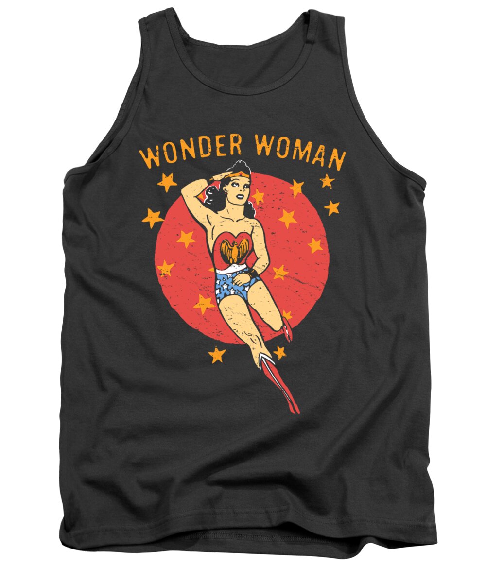  Tank Top featuring the digital art Dc - Wonder Circle by Brand A