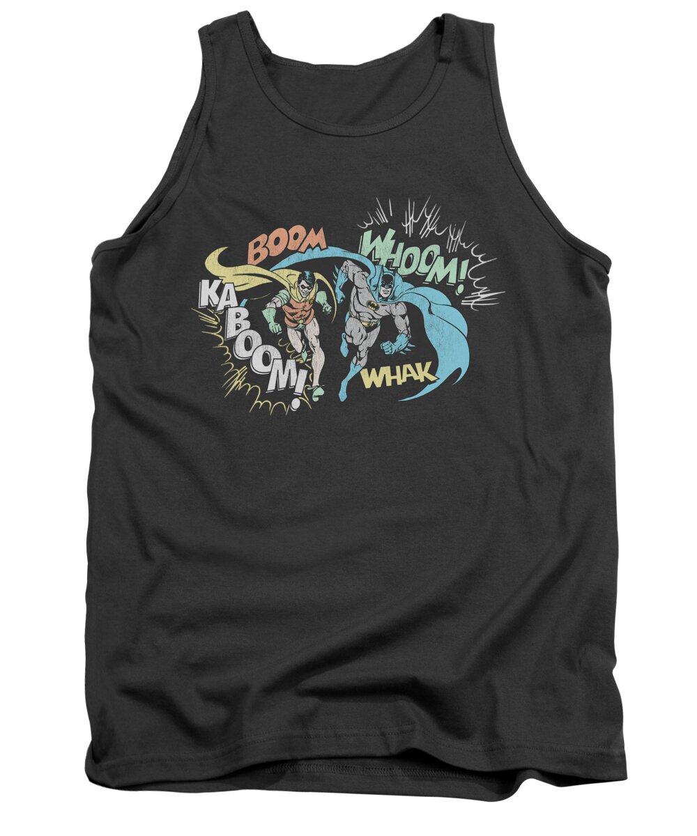 Dc Comics Tank Top featuring the digital art Dco - Action Duo by Brand A