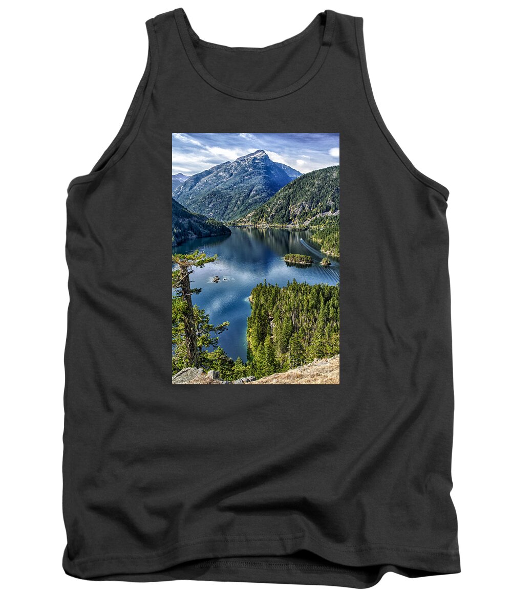 Seattle Tank Top featuring the photograph Deception Pass Portrait View by Timothy Hacker