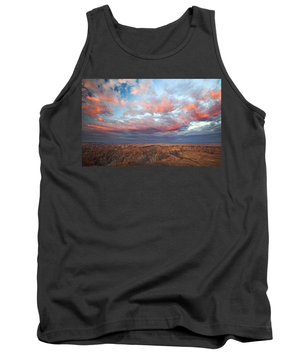 Vincent Grafhorst Tank Top featuring the photograph Desert And Fish River Canyon Namibia by Vincent Grafhorst