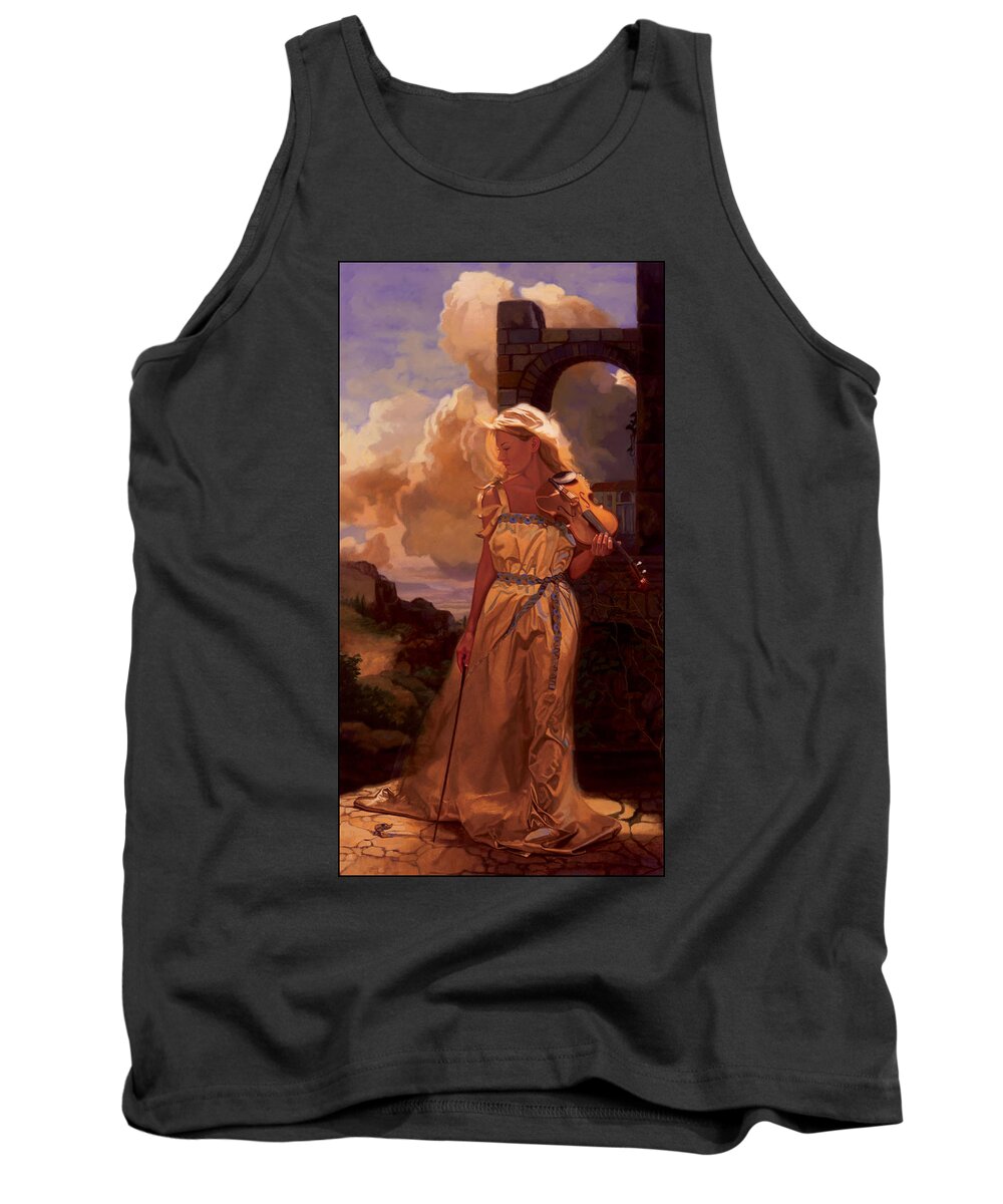 Whelan Art Tank Top featuring the painting Destiny by Patrick Whelan