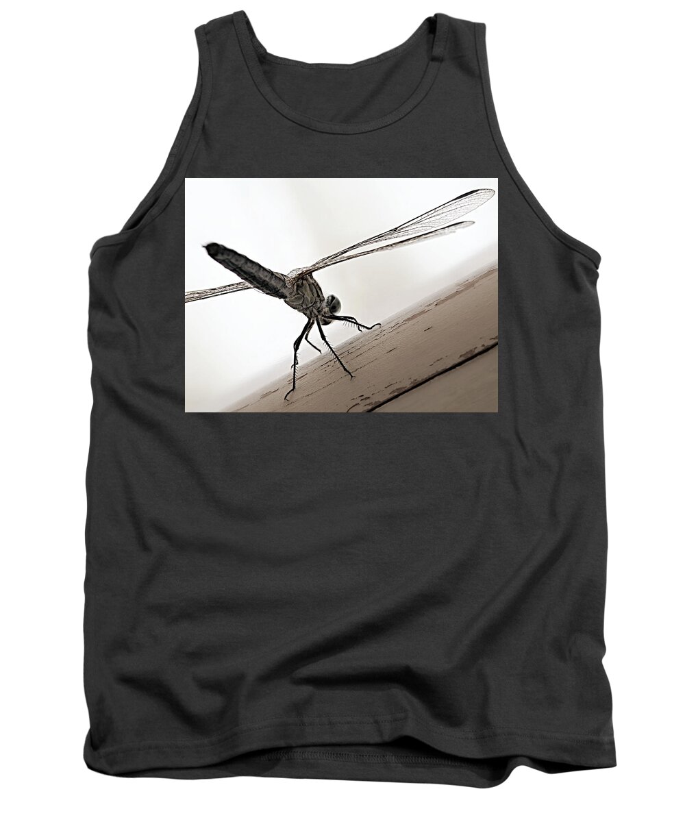 Dragon Of The Air Tank Top featuring the photograph Dragon of the Air by Micki Findlay