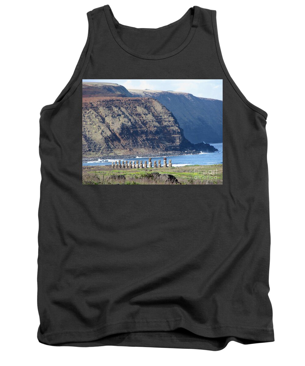 Landscape Tank Top featuring the photograph Easter Island Requiem by Jola Martysz