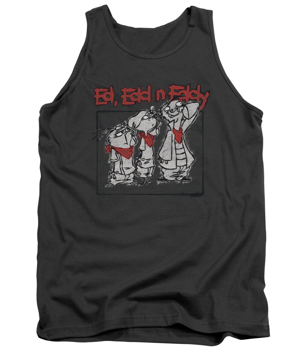Ed Tank Top featuring the digital art Ed Edd N Eddy - Stand By Me by Brand A