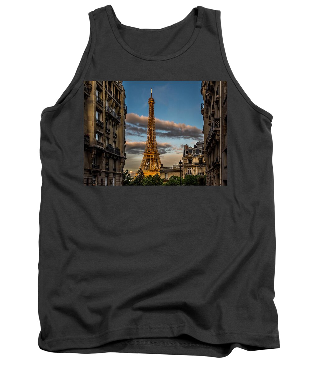 France Tank Top featuring the photograph Eiffel Tower by Mark Llewellyn